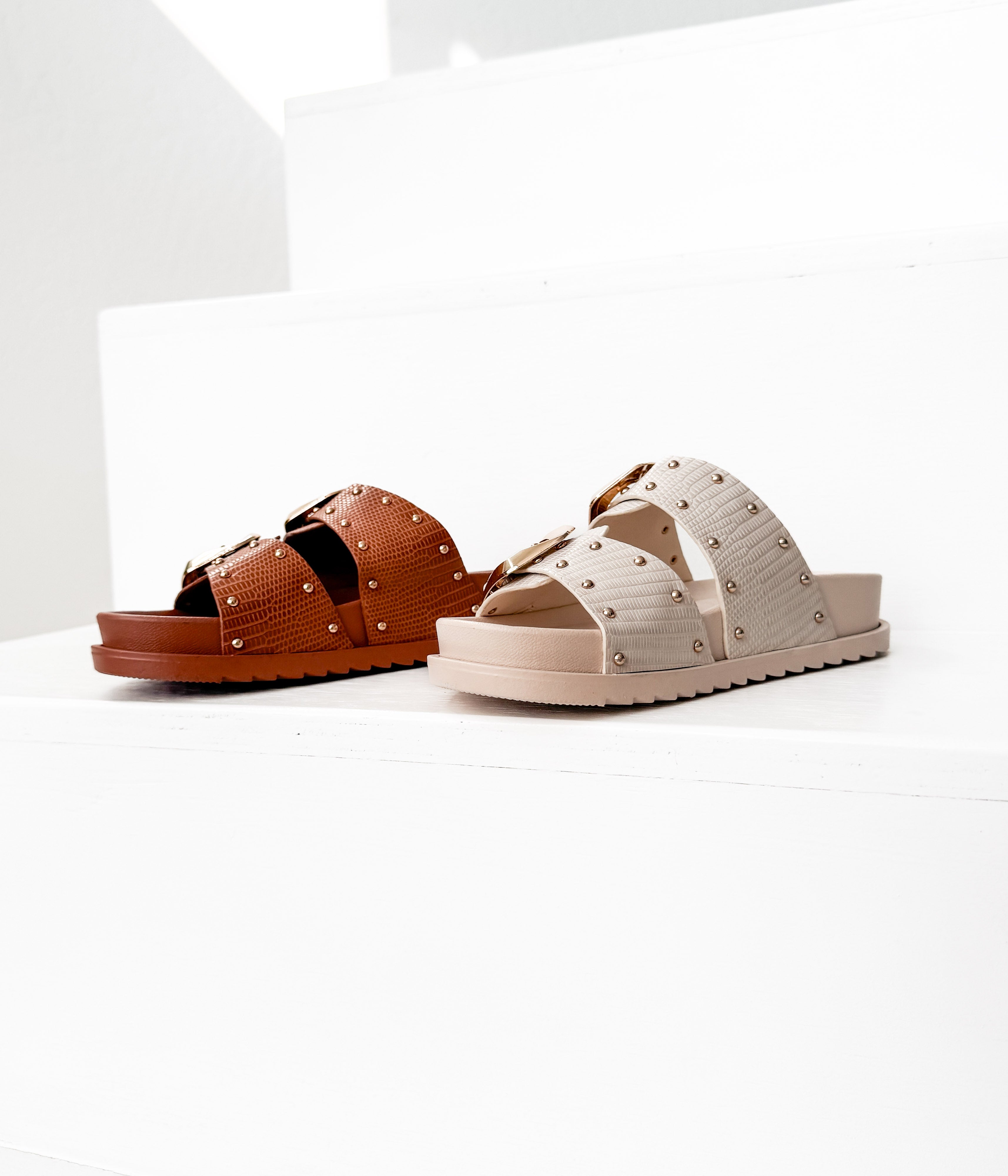 Marigold Sandal in Cognac - Rural Haze