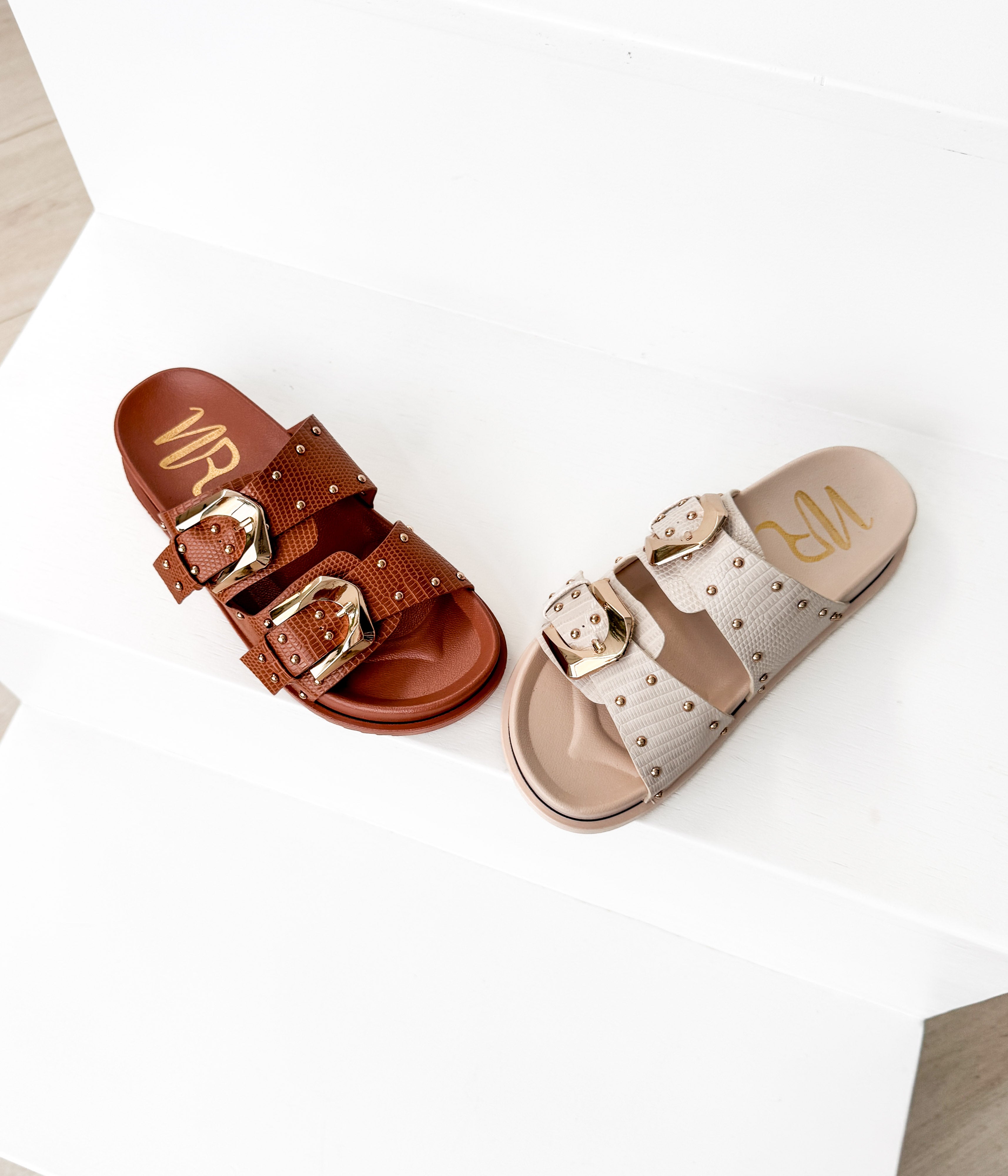 Marigold Sandal in Cognac - Rural Haze
