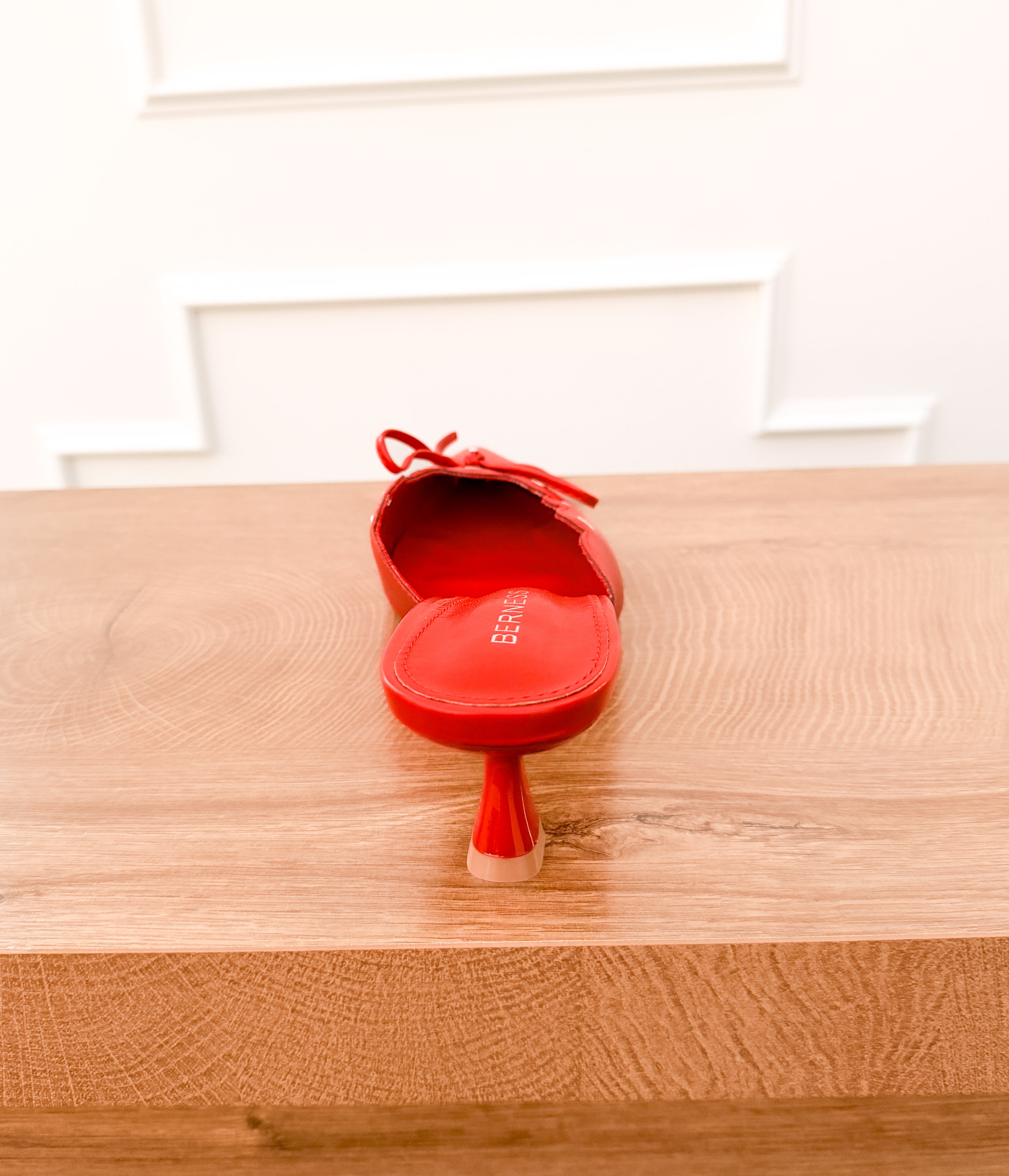 Melina Red Kitten Heel