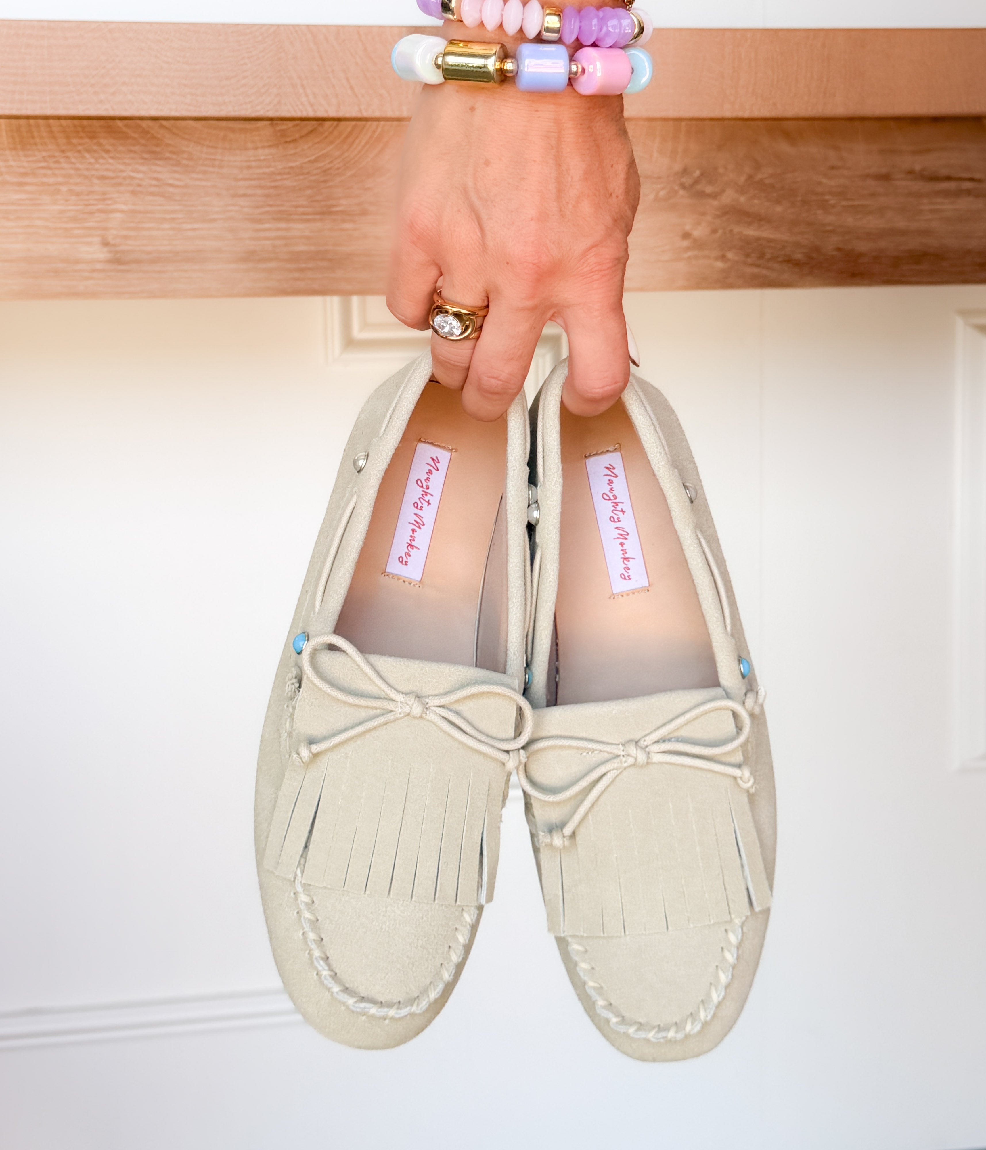 Moccasin Flats in Cream - Rural Haze