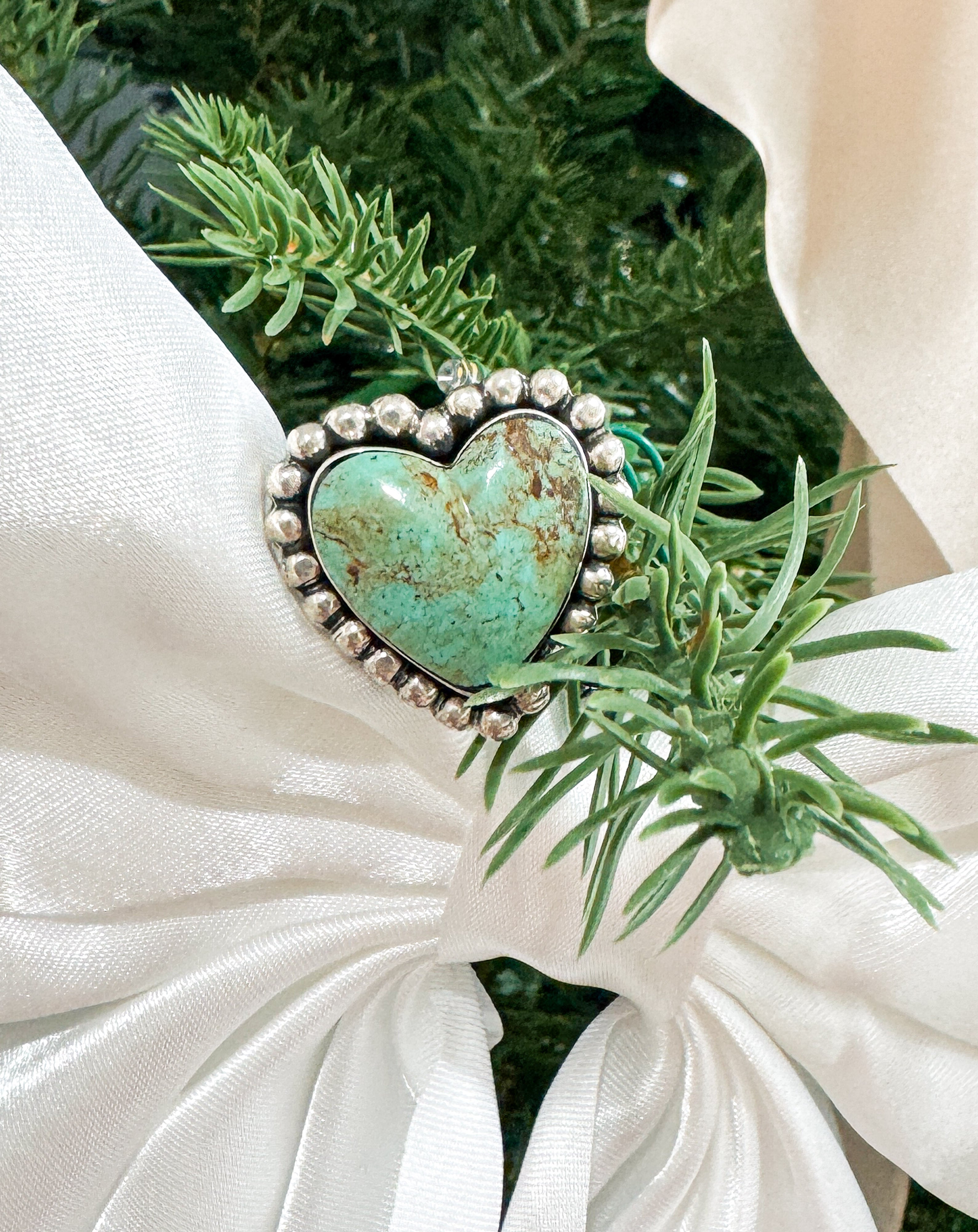 Kingman Turquoise Heart Ring