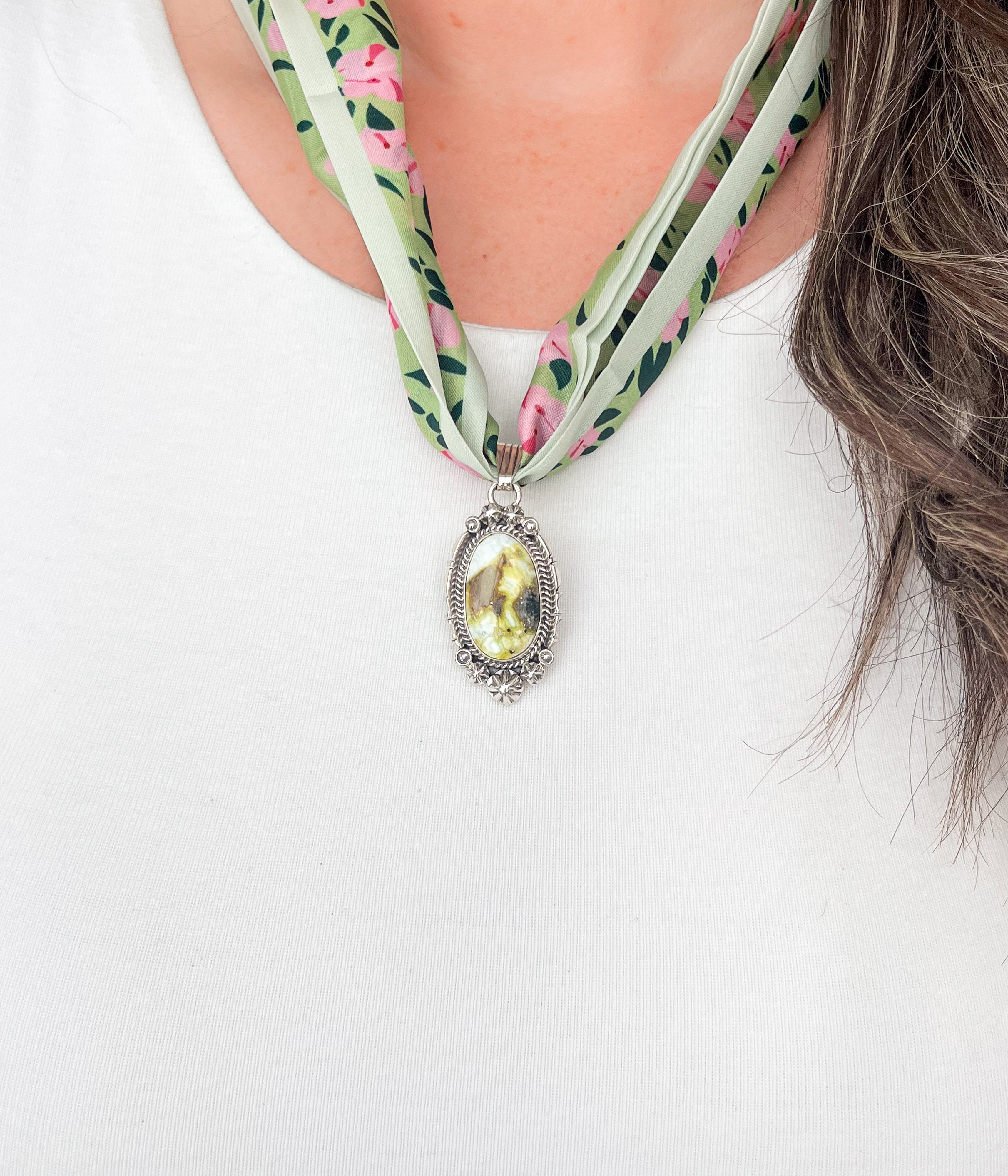 Palomino Pendant Scarf Necklace