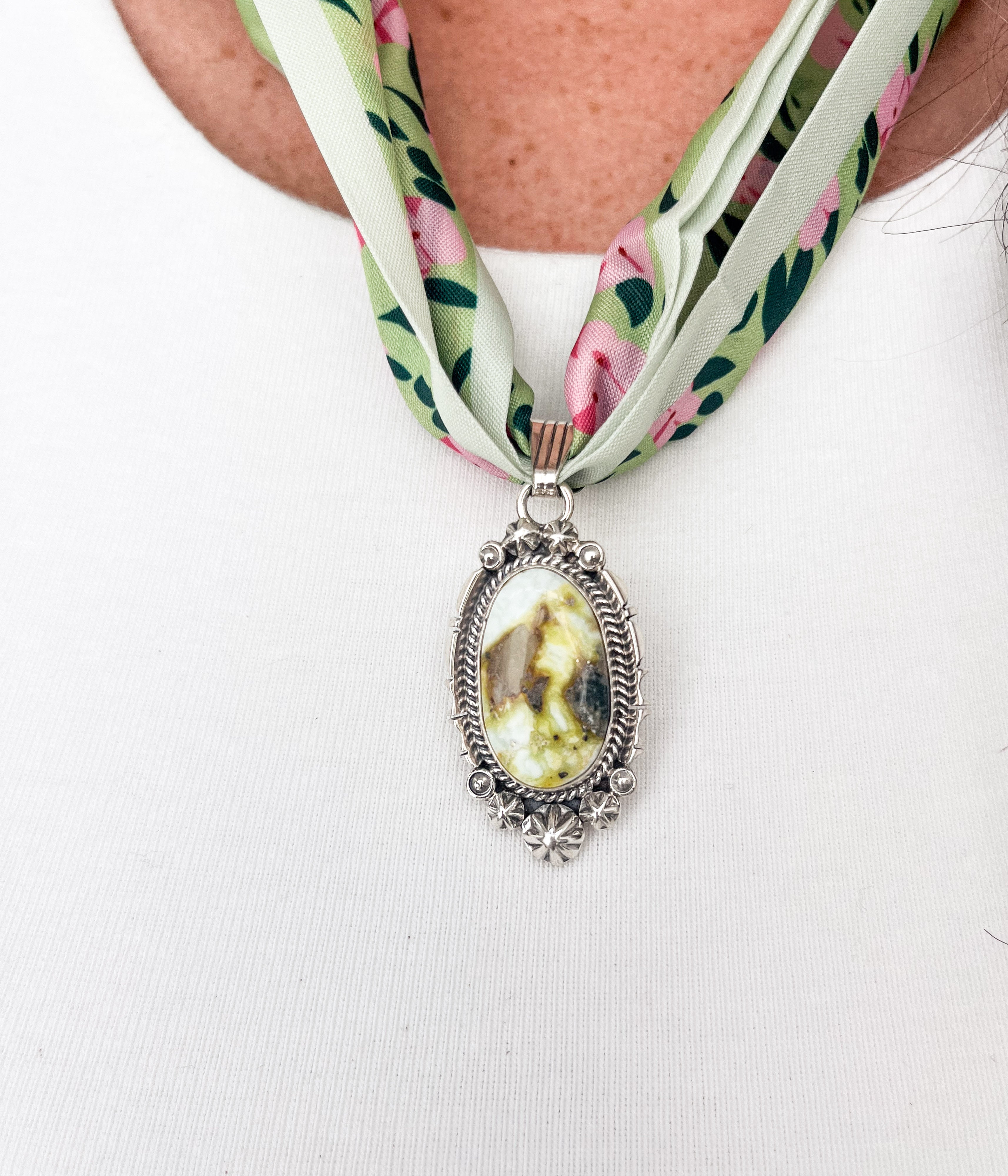 Palomino Pendant Scarf Necklace