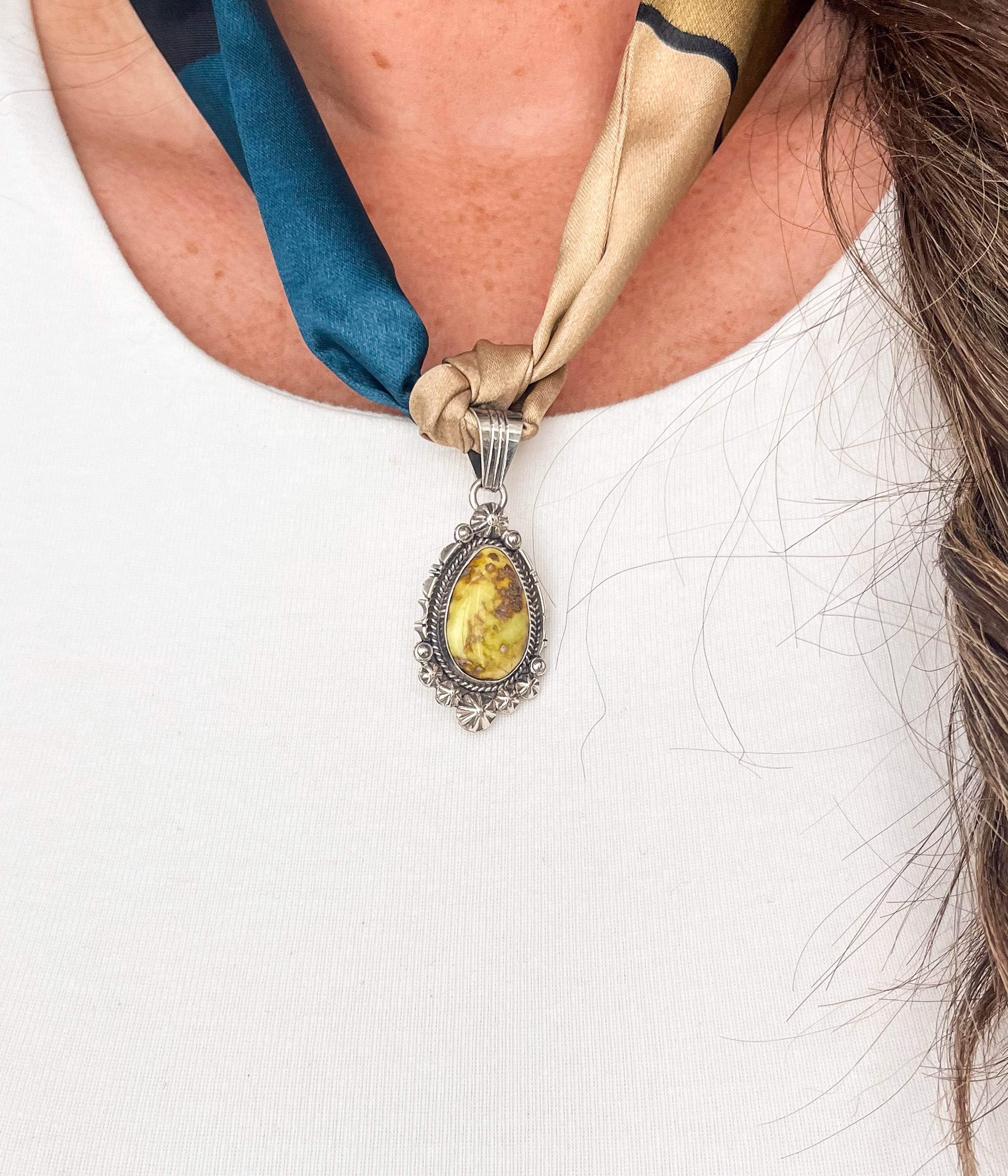 Palomino Teardrop Scarf Necklace