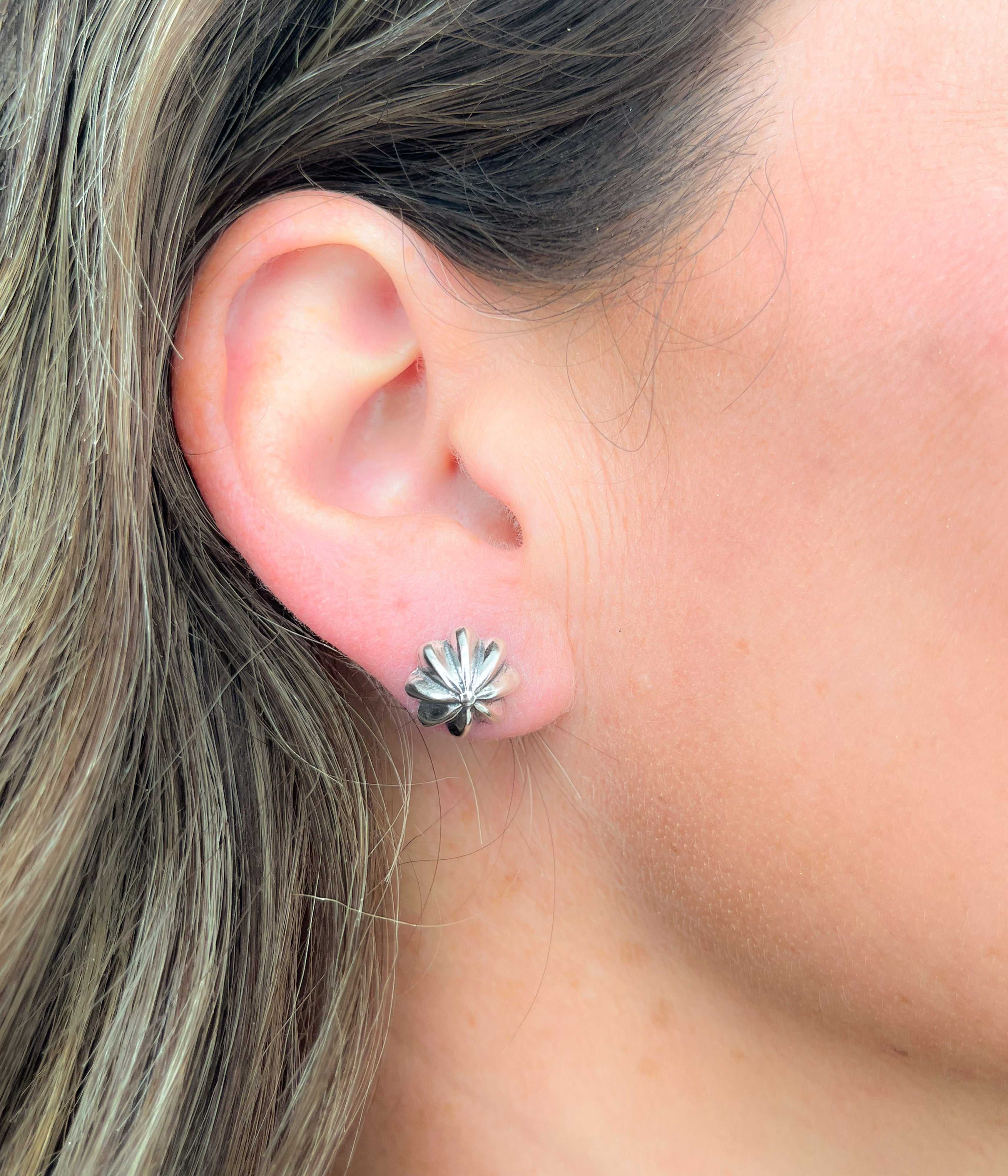 Silver Star Earrings