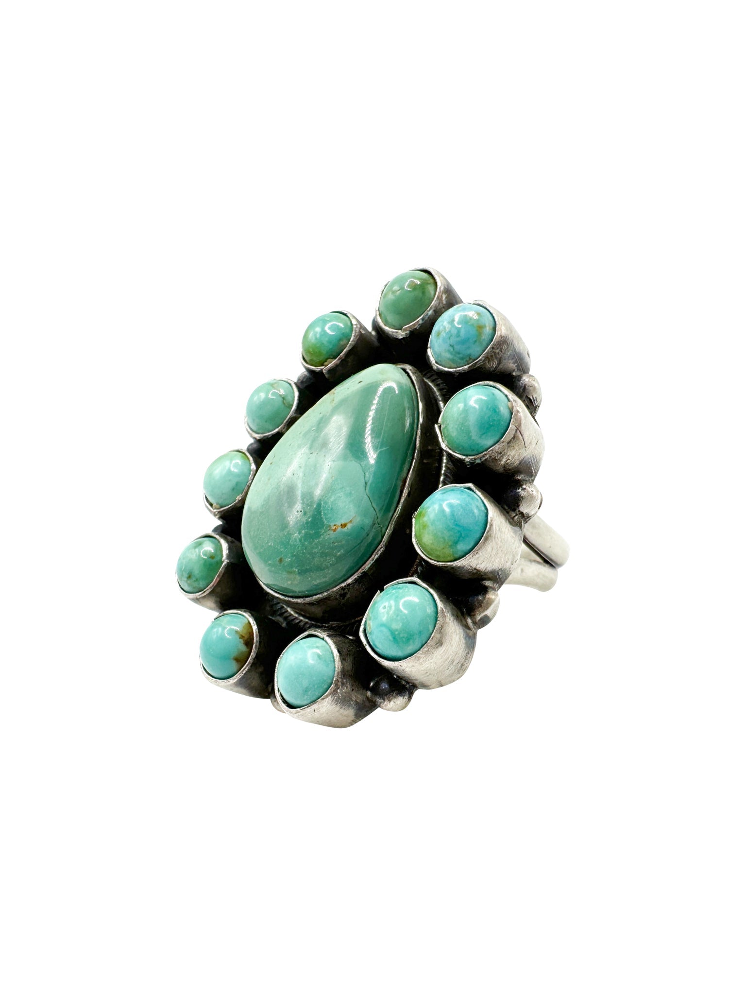 Floral Vista Authentic Turquoise Ring