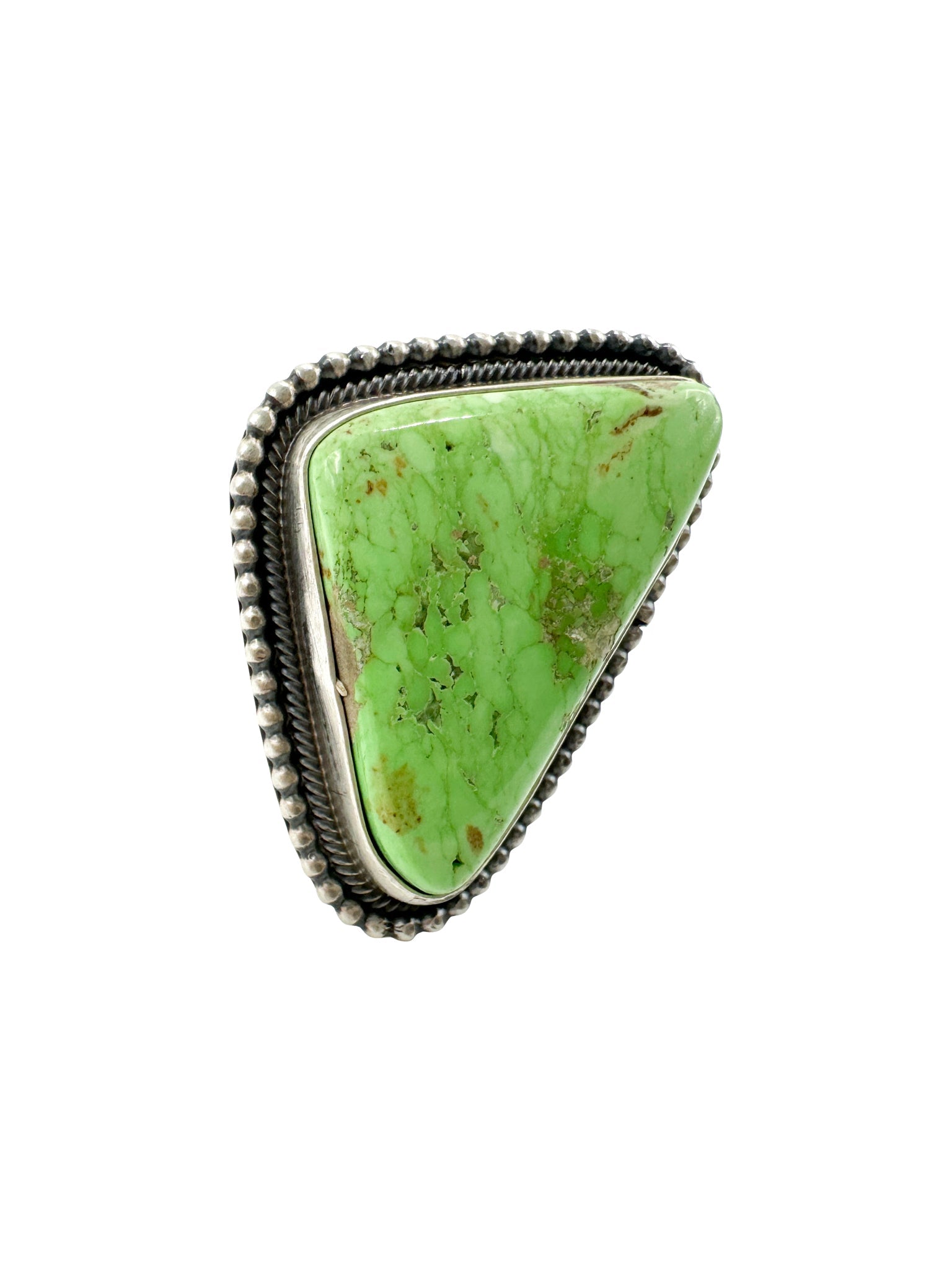 Gallup Authentic Green Gaspeite Ring