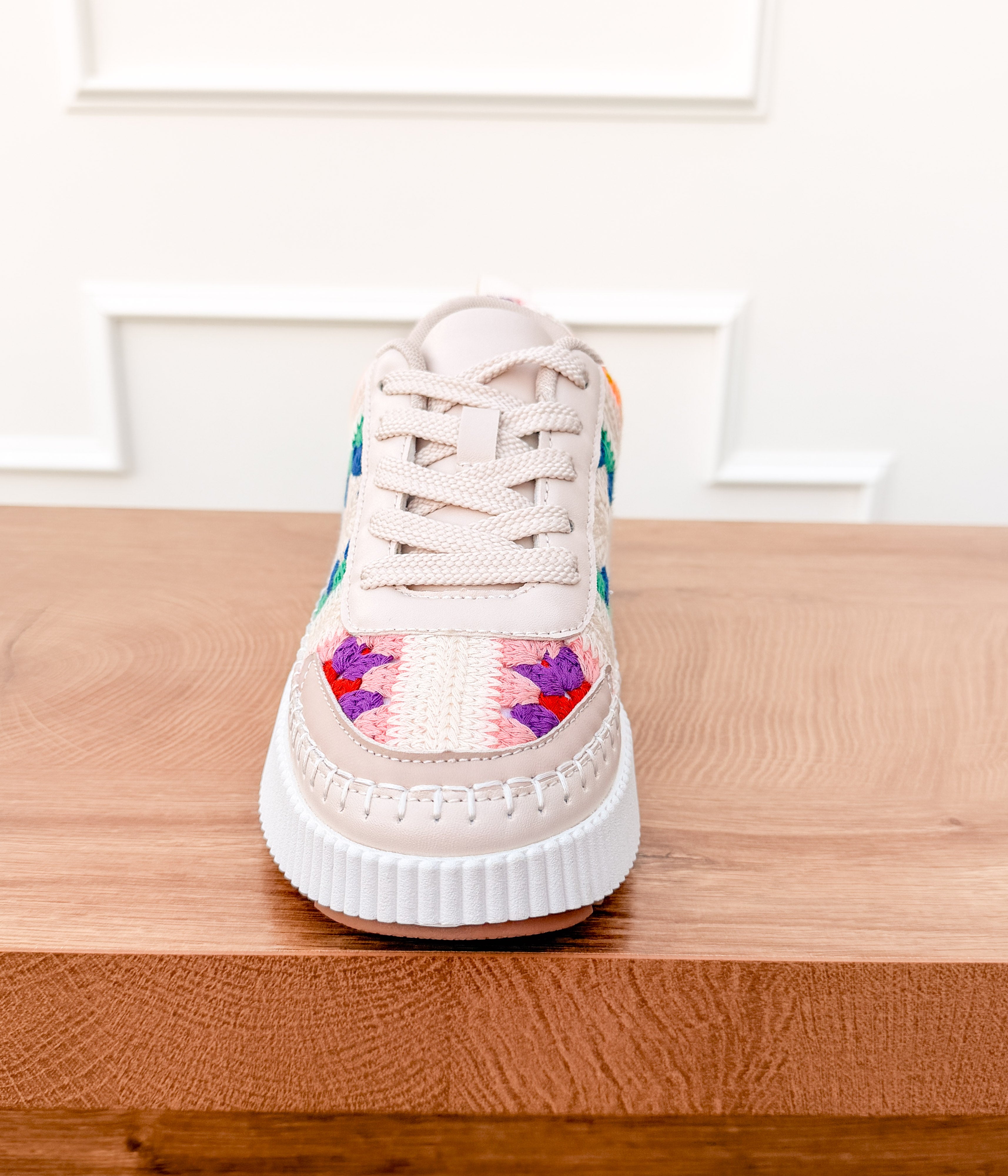 Pallavi Crochet Platform Sneaker in Multi
