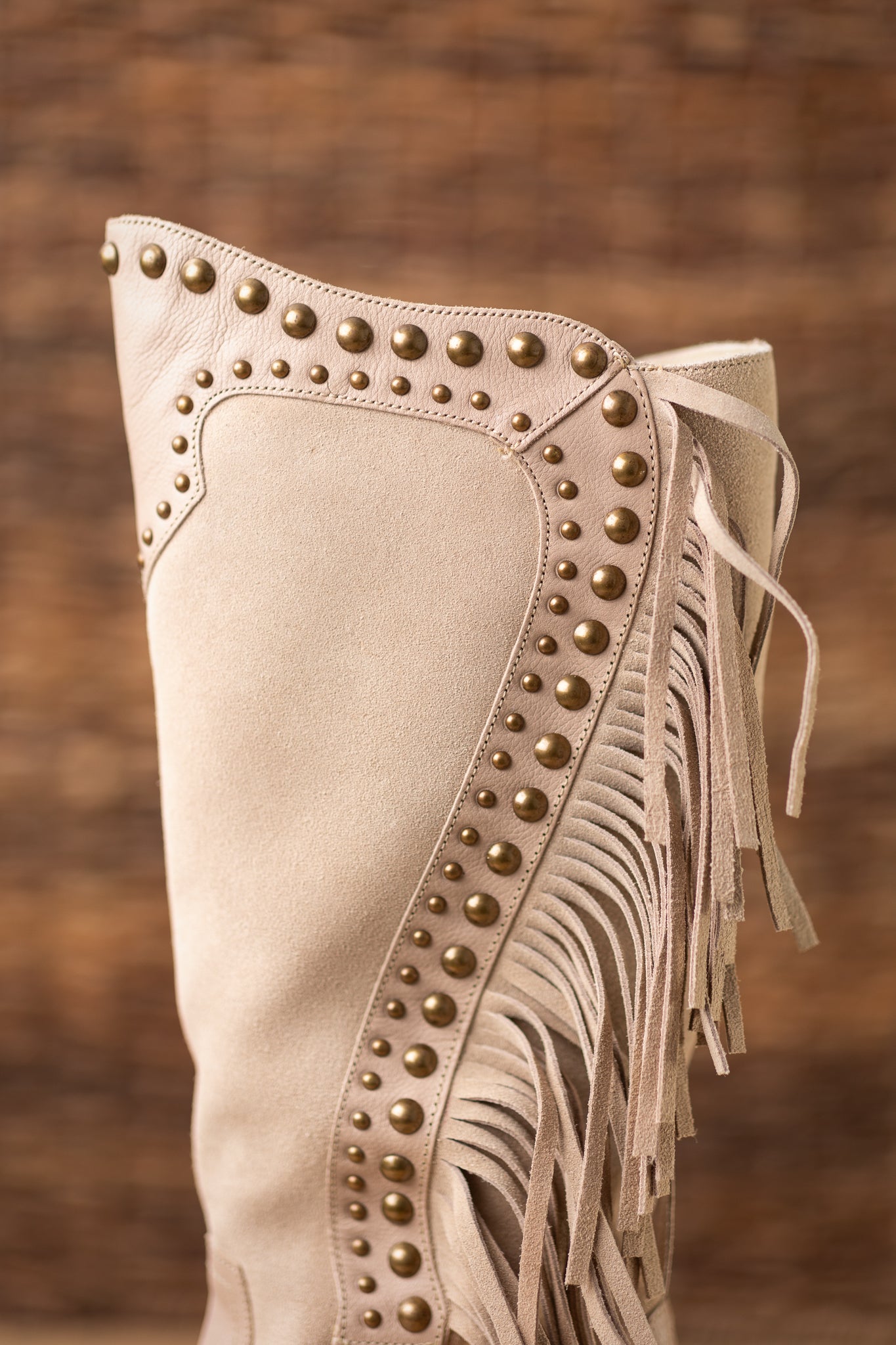 Palomino Fringe and Studded Leather Boots