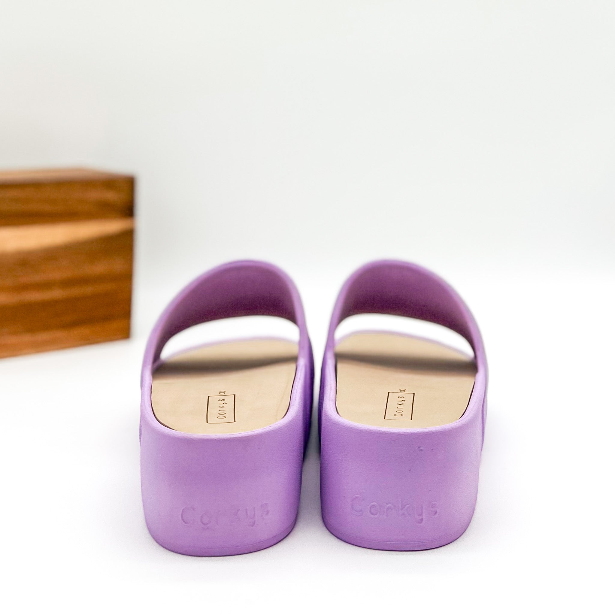 Popsicle Slide Sandals in Lavender