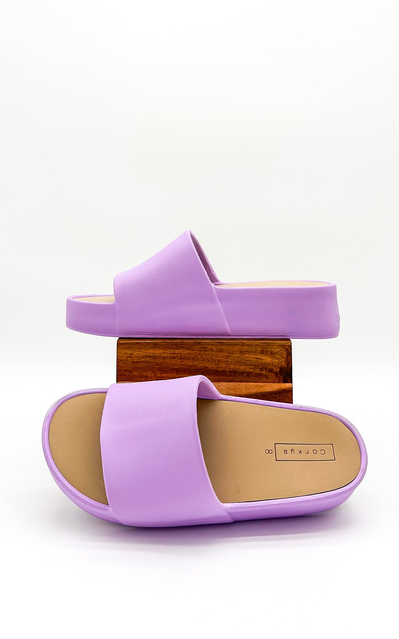 Corkys Popsicle Slide Sandals in Lavender