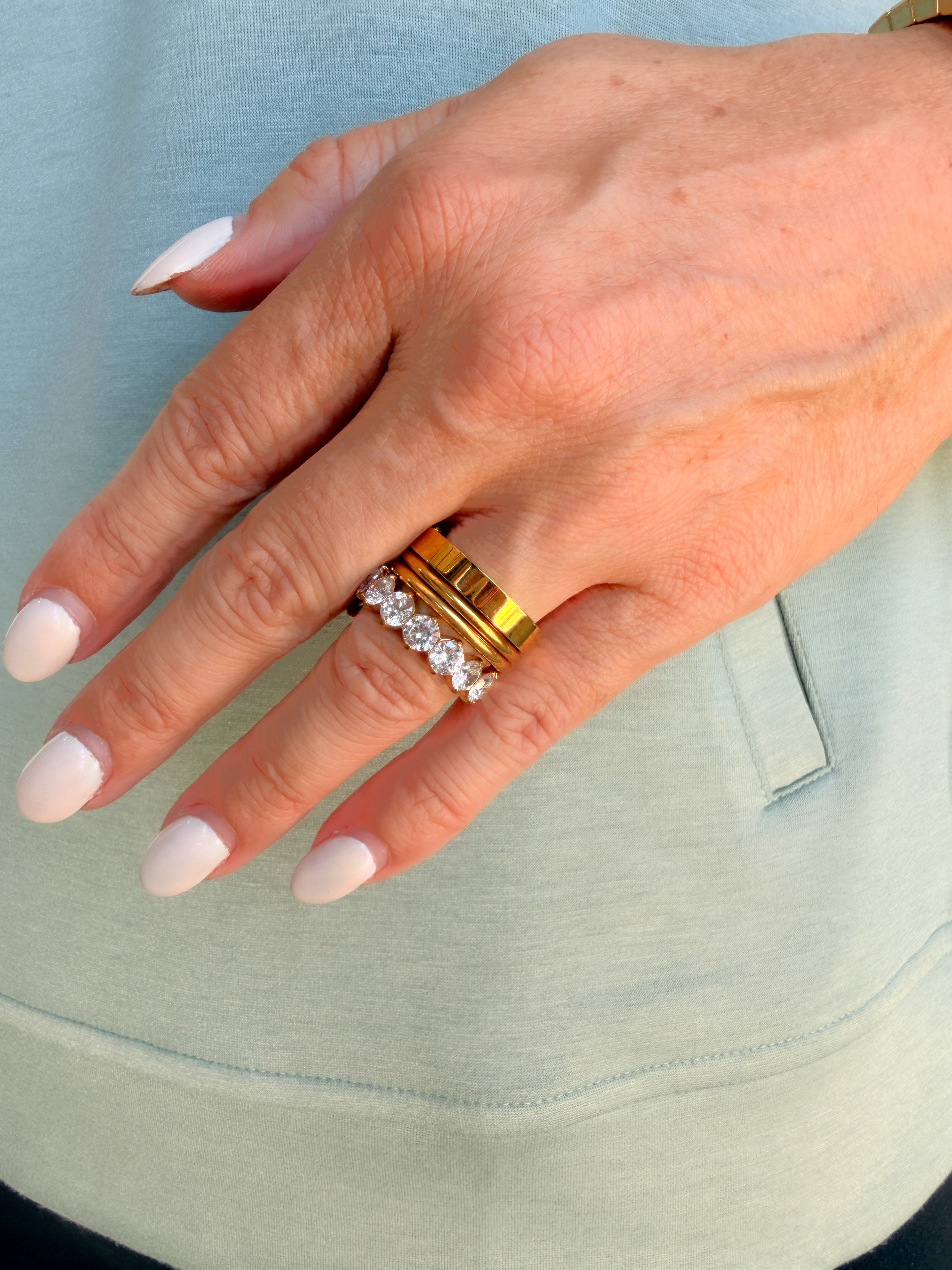 Gold Stacking Rings Set