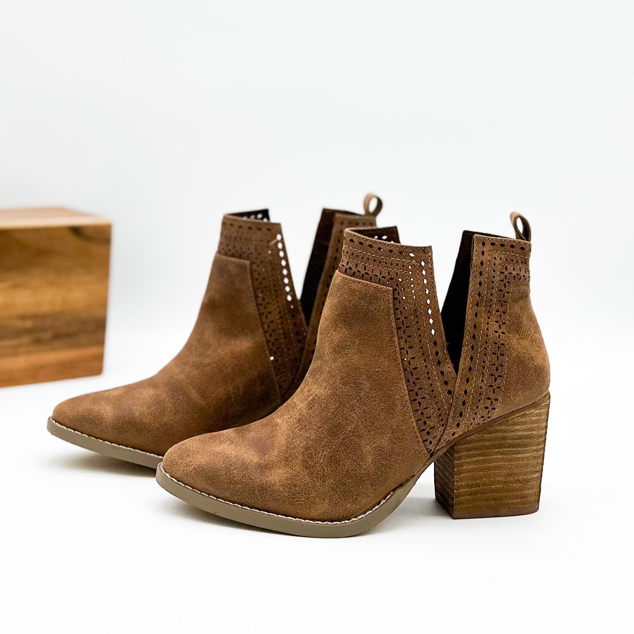 Not Rated Shaina Bootie in Camel