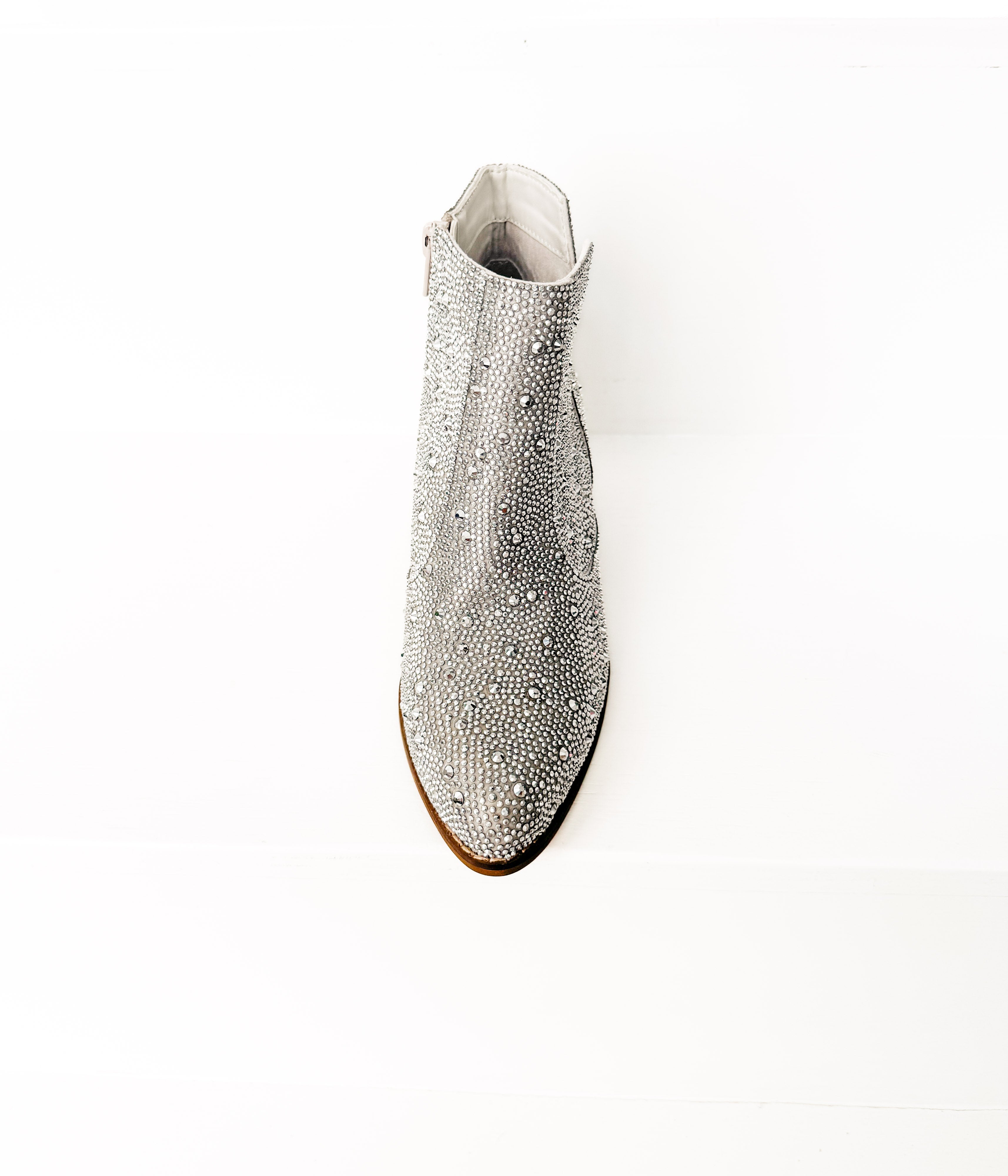 Shine Star Rhinestone Bootie in Silver - Rural Haze