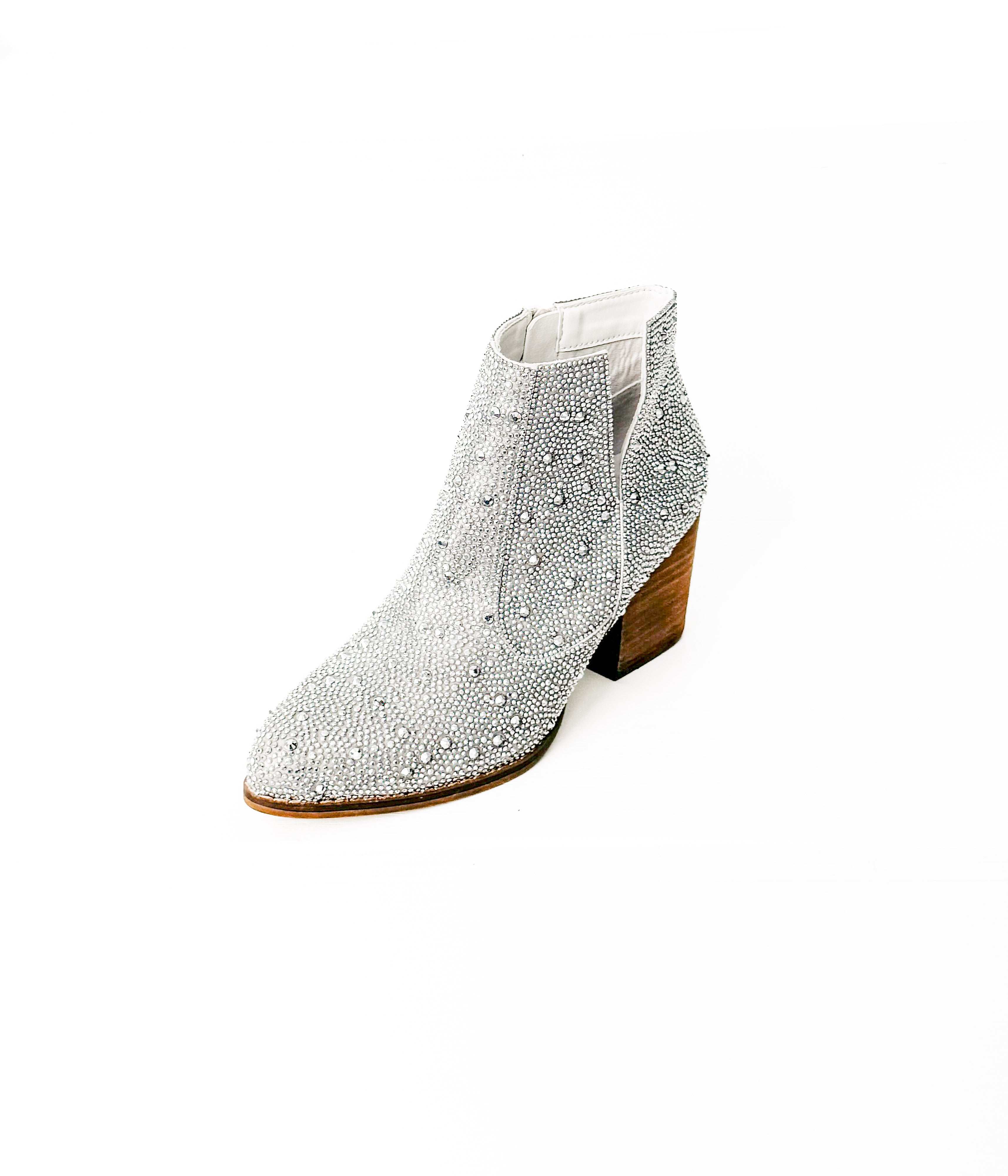 Shine Star Rhinestone Bootie in Silver - Rural Haze