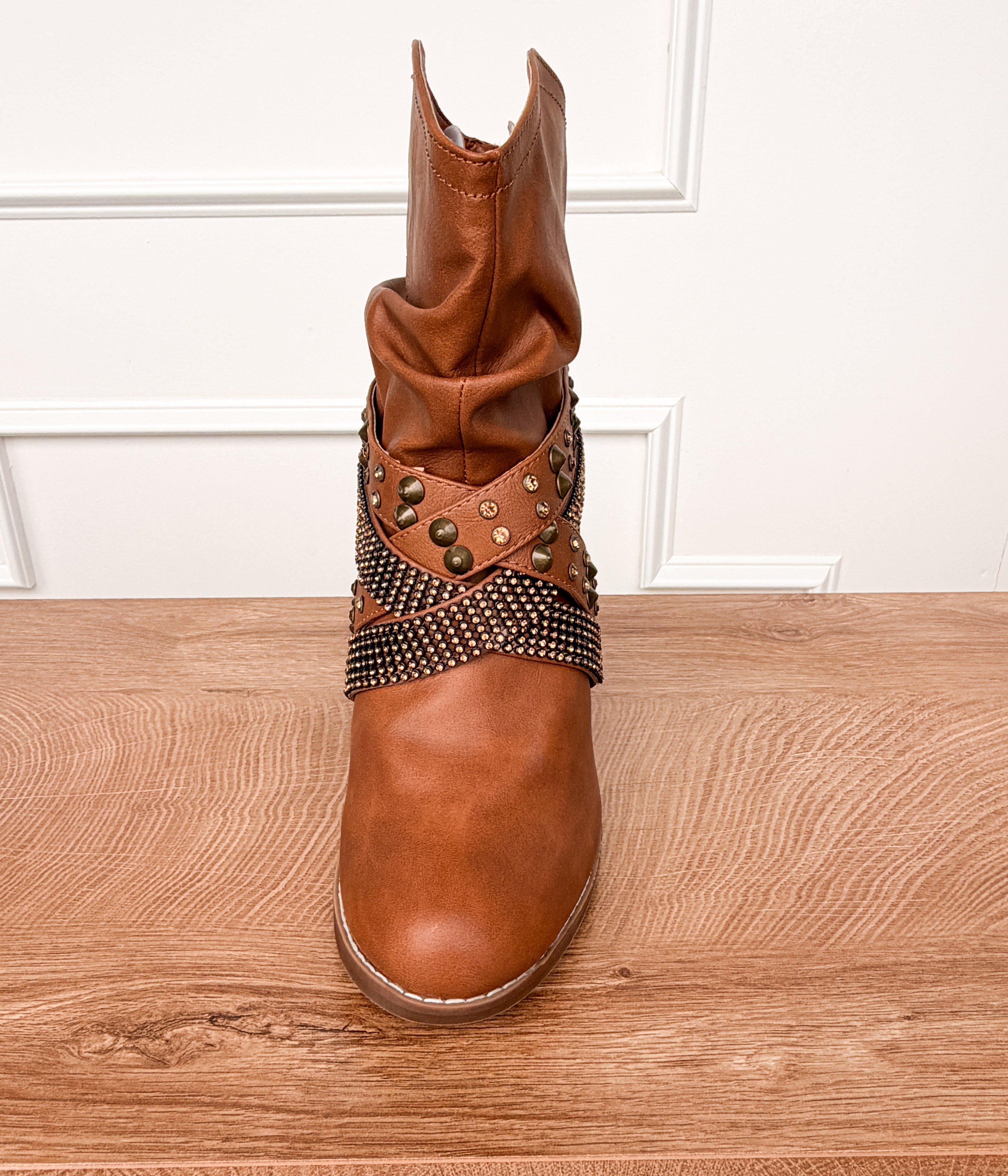 Short Change Booties in Tan - Rural Haze