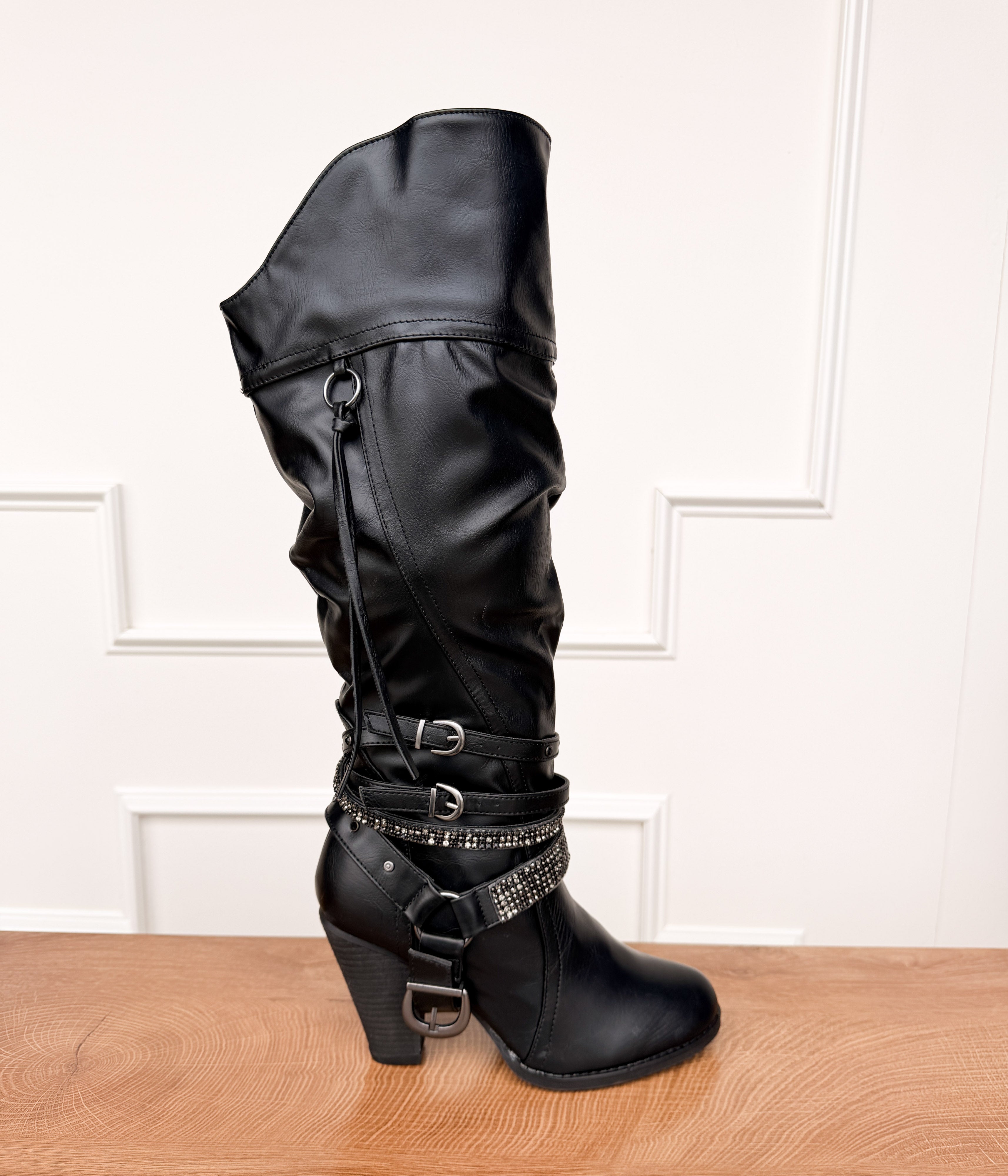 Not Rated Stacey Boots in Nude