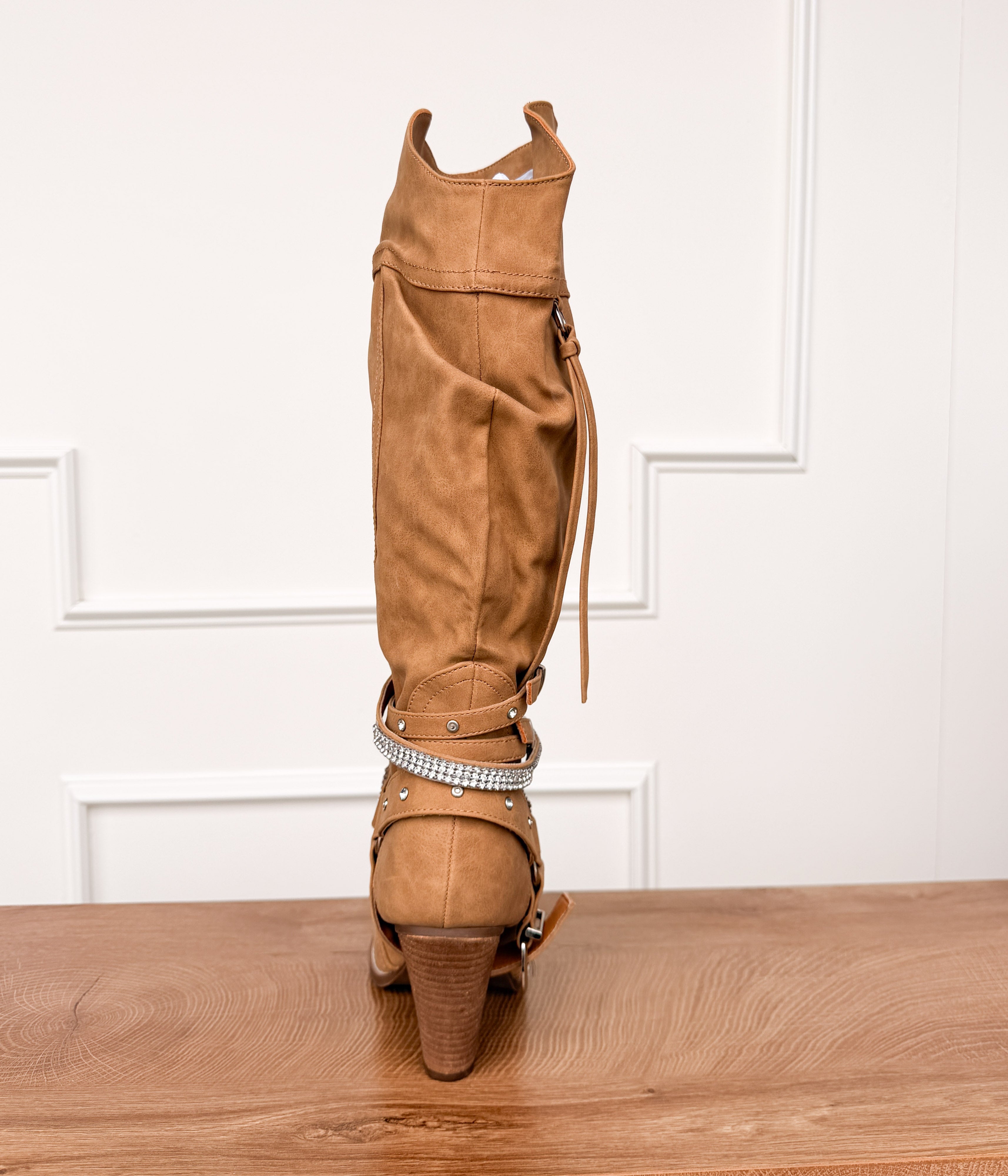 Stacey Boots in Nude - Rural Haze