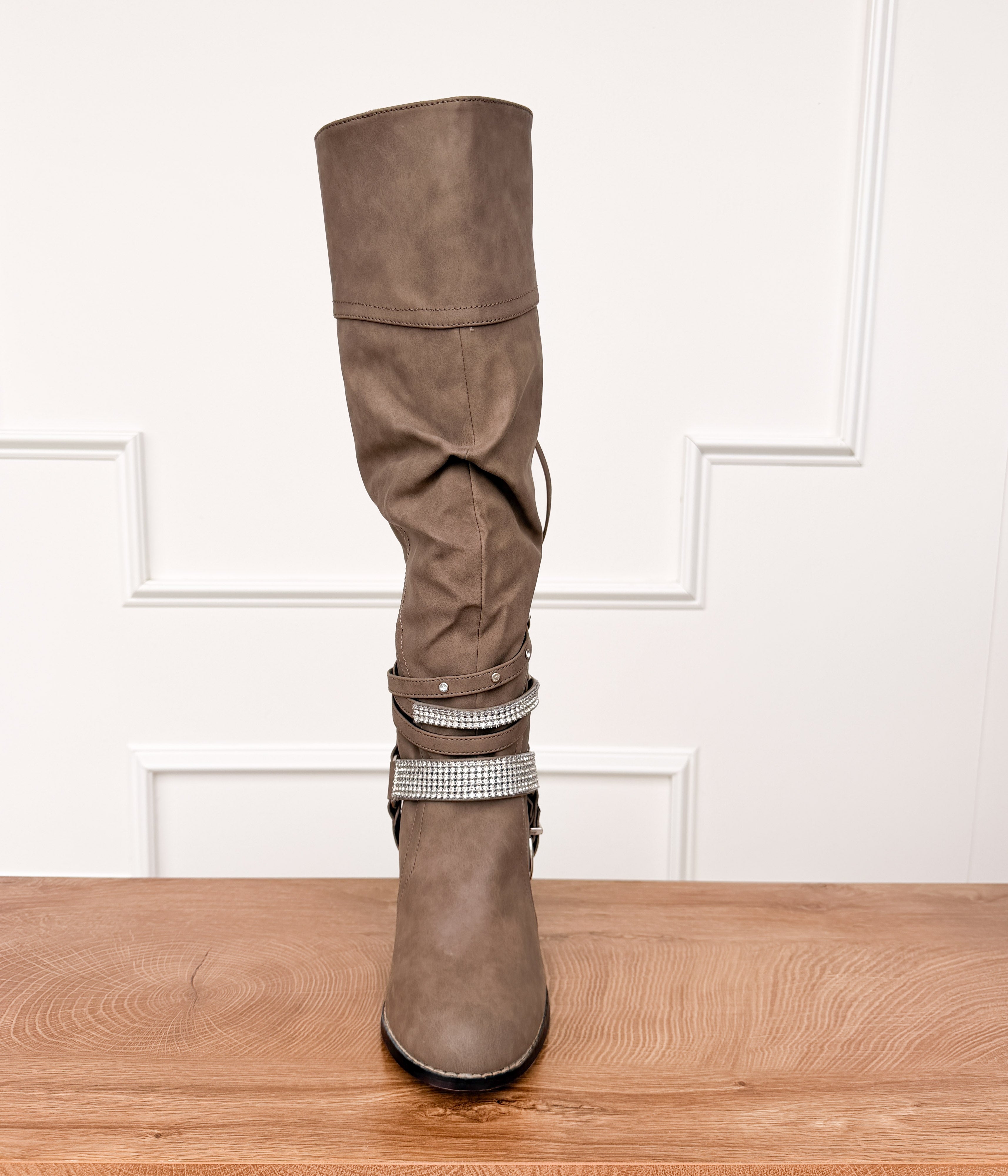 Stacey Boots in Taupe - Rural Haze