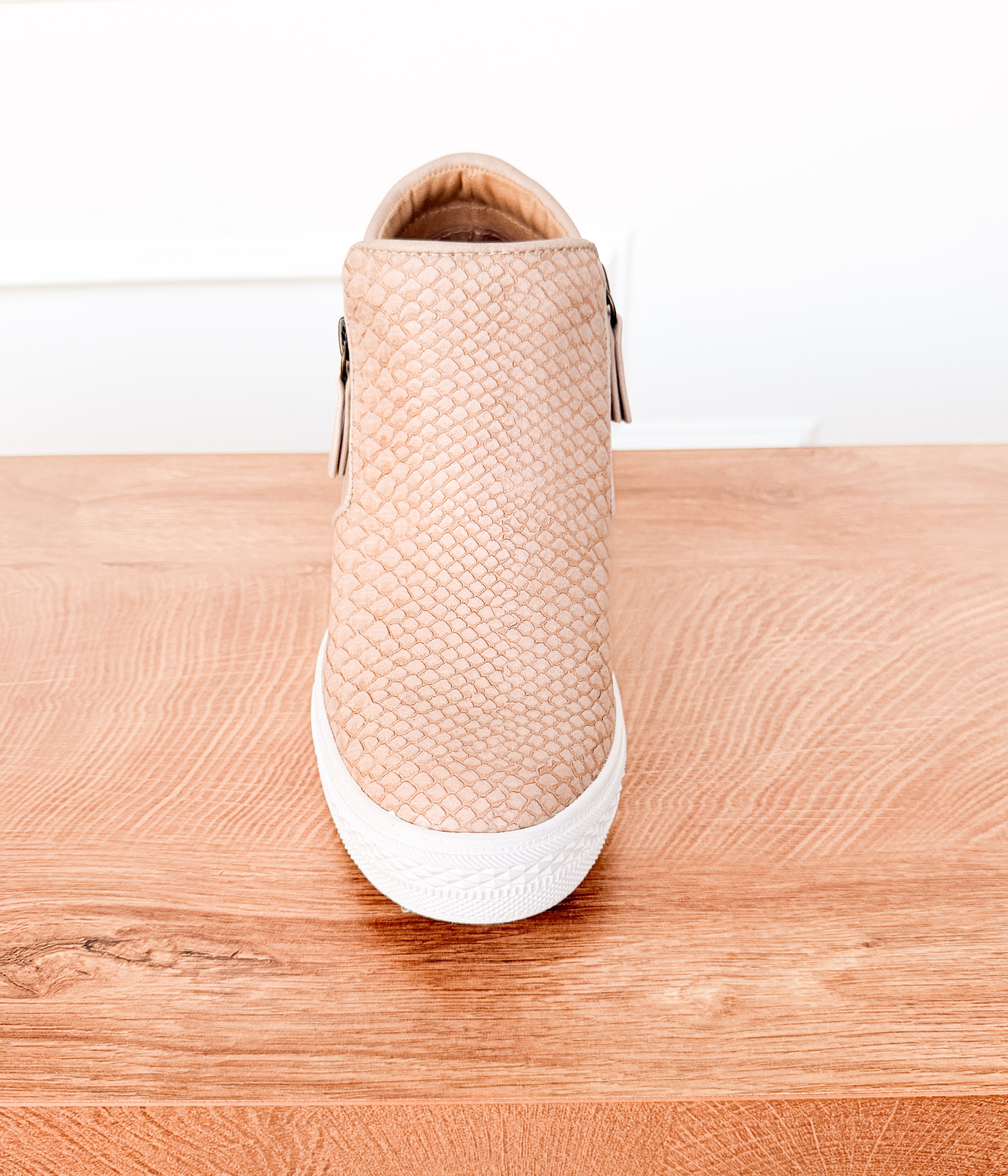 Timmibelle Wedge Sneaker in Blush - Rural Haze