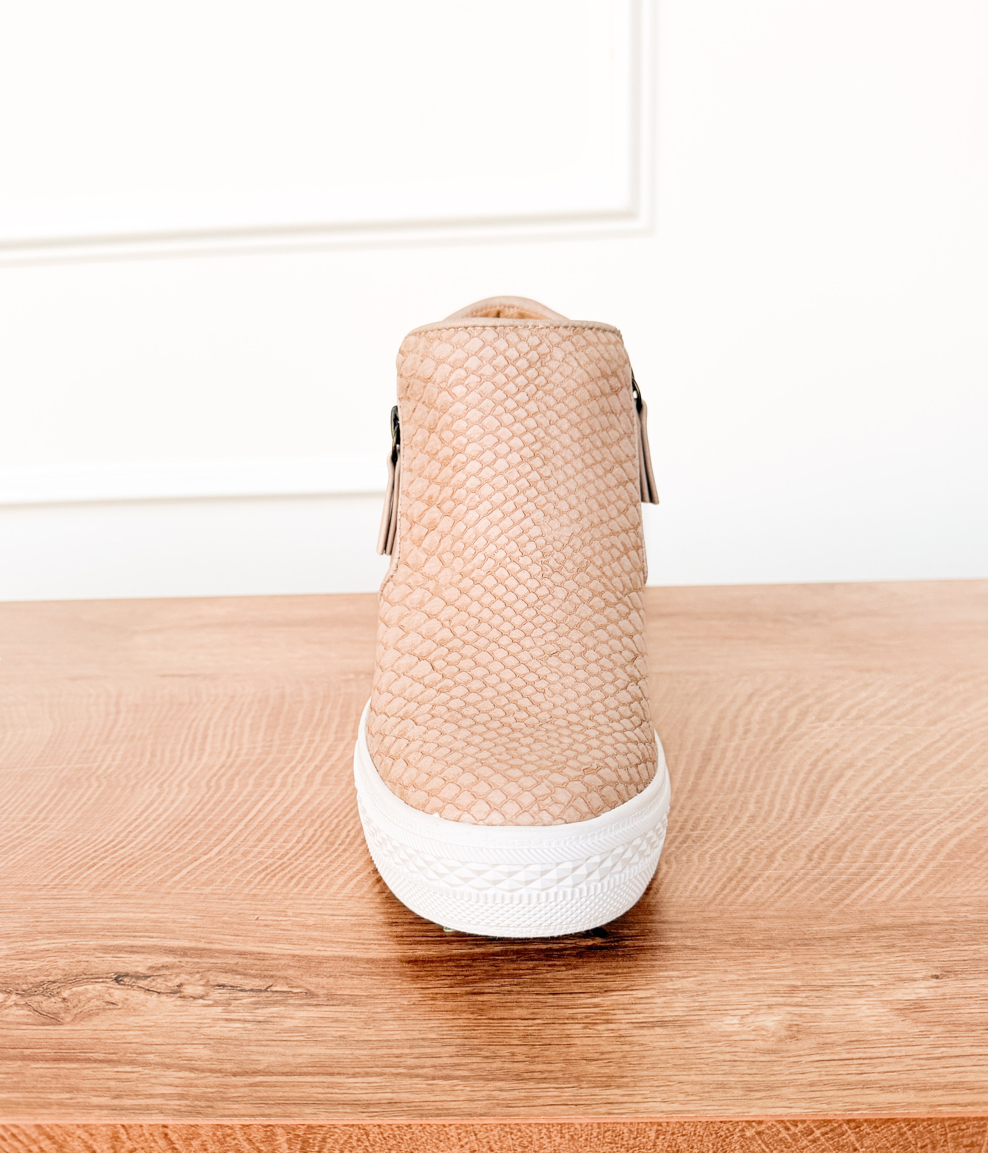 Timmibelle Wedge Sneaker in Blush - Rural Haze