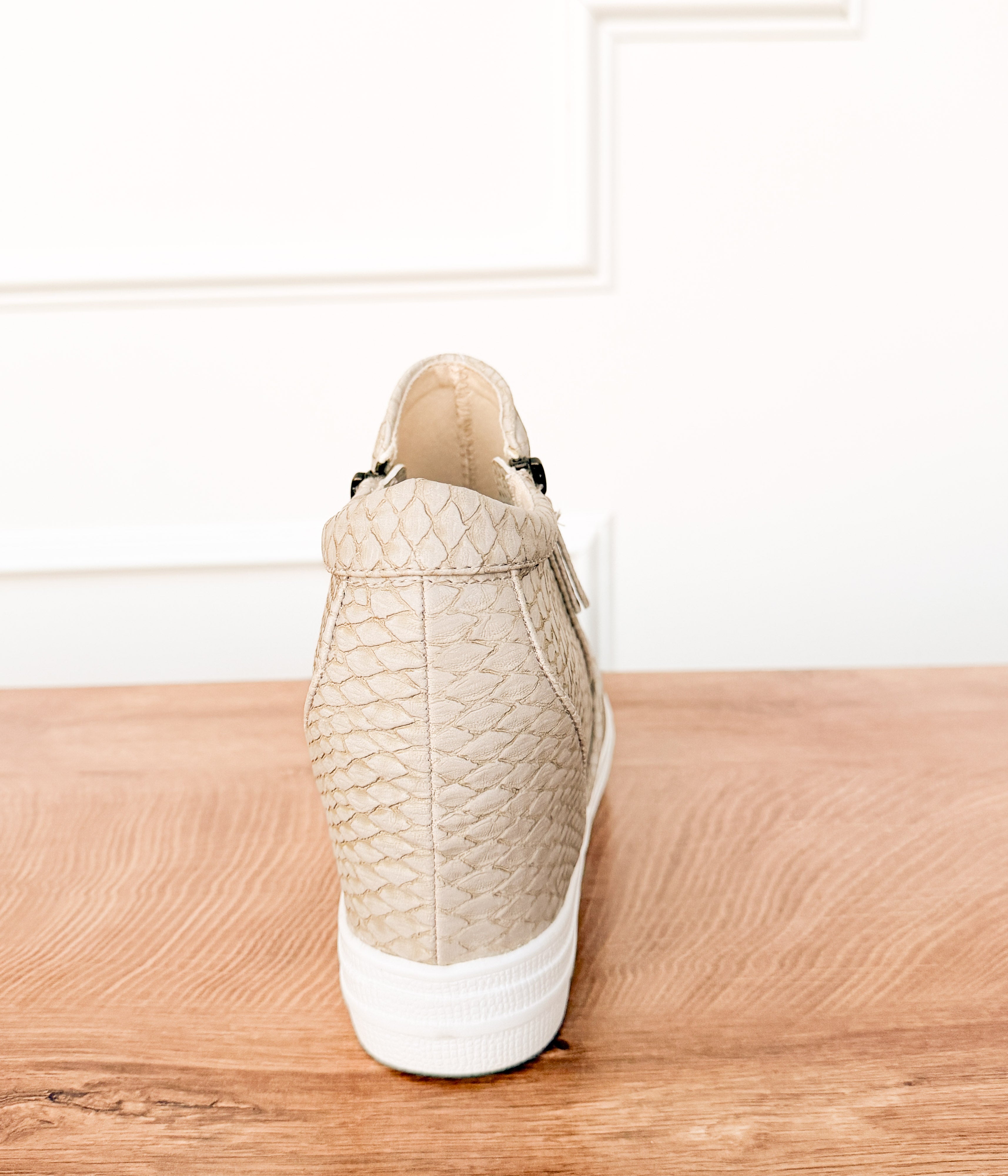 Timmibelle Wedge Sneaker in Cream - Rural Haze