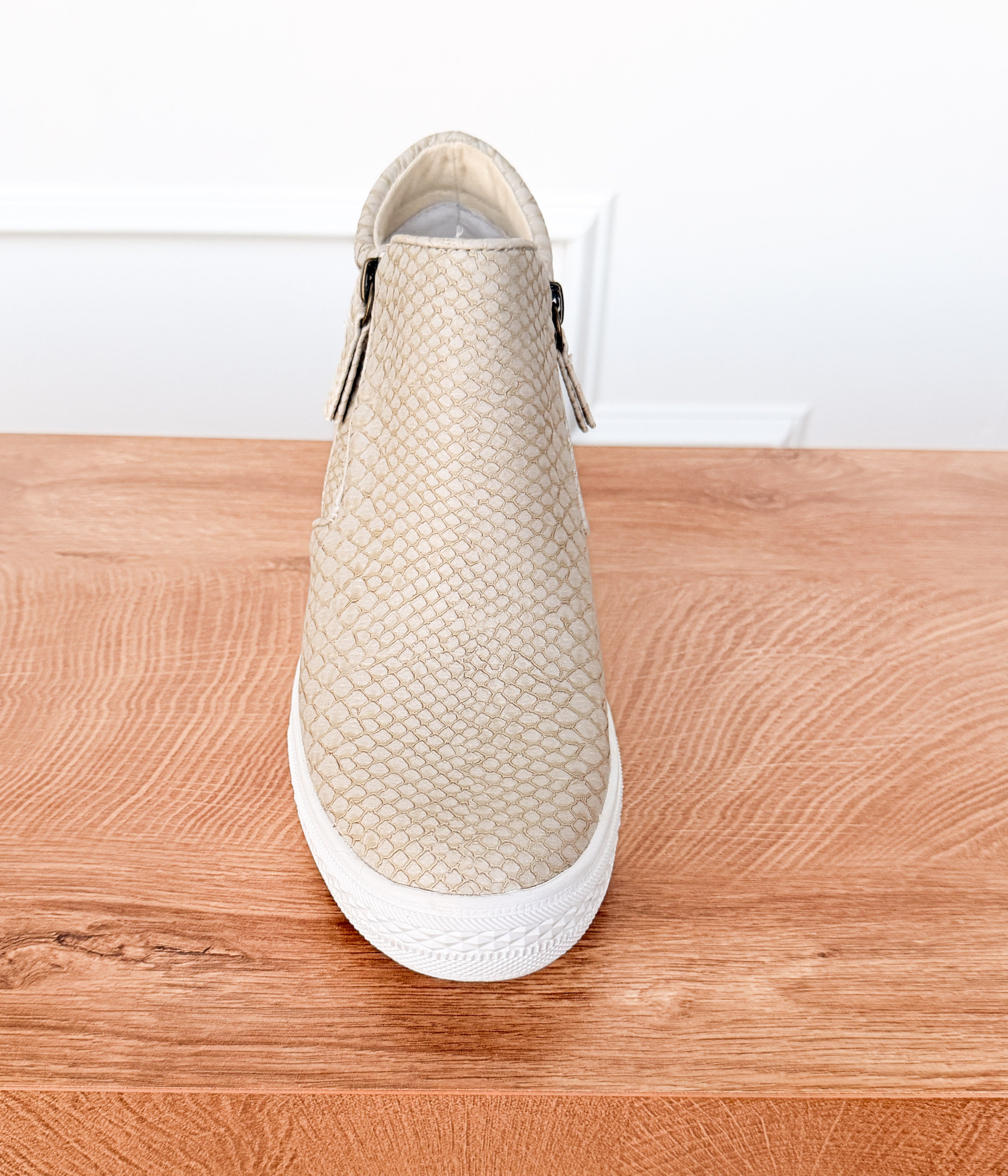 Timmibelle Wedge Sneaker in Cream - Rural Haze