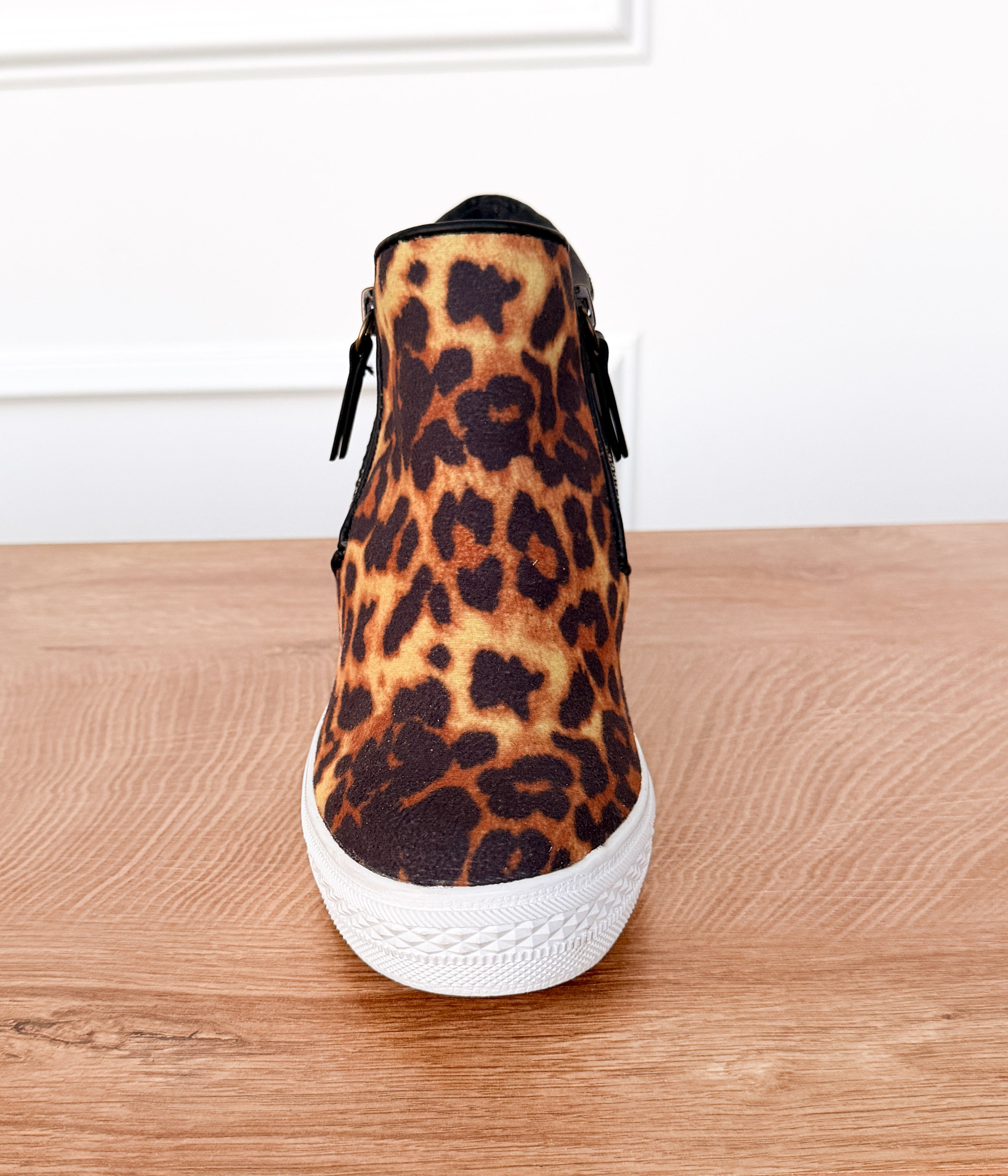Timmibelle Hidden Sneaker Wedge in Leopard - Rural Haze