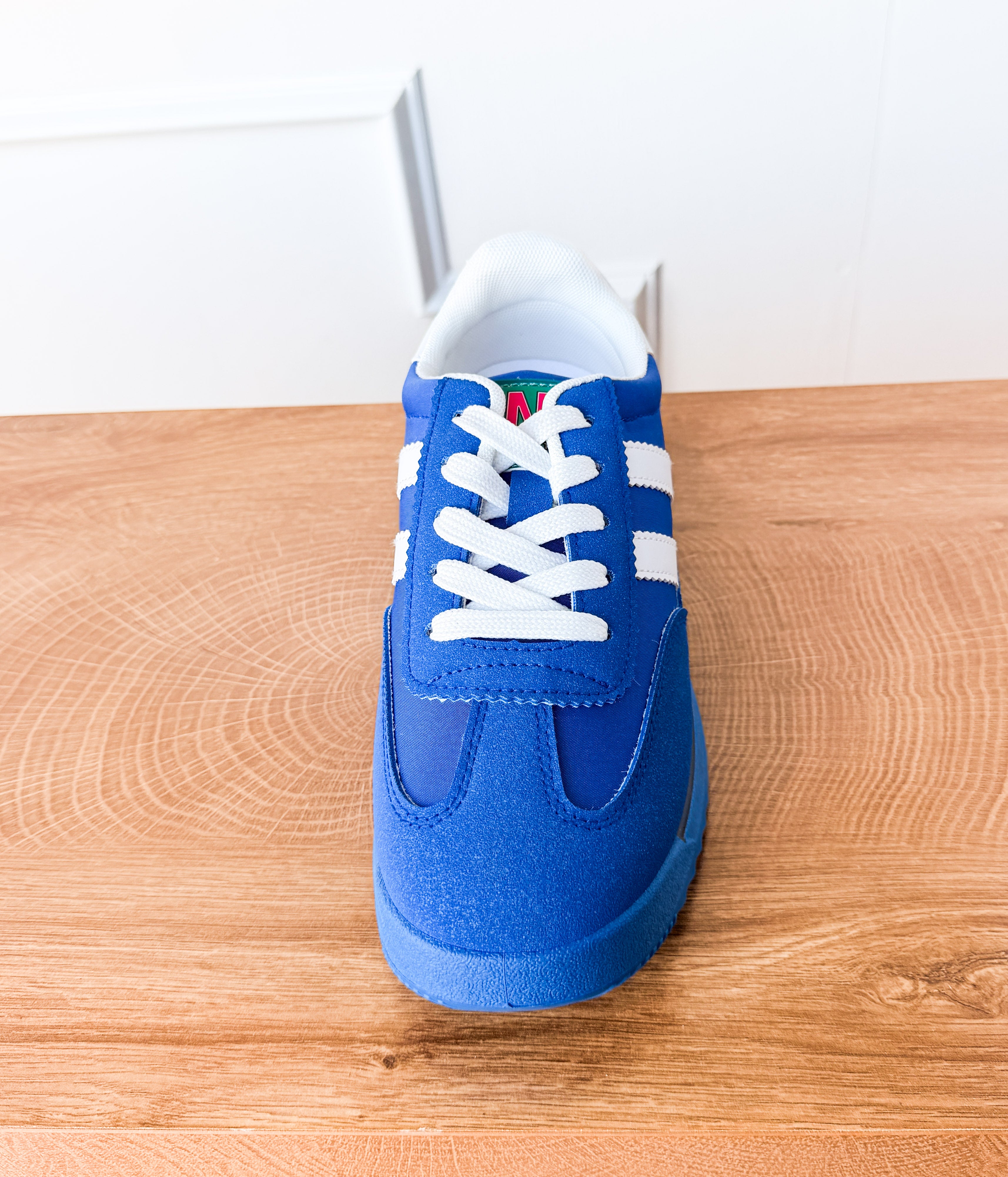 Tokyo Dual Stripe Sneakers in Blue - Rural Haze