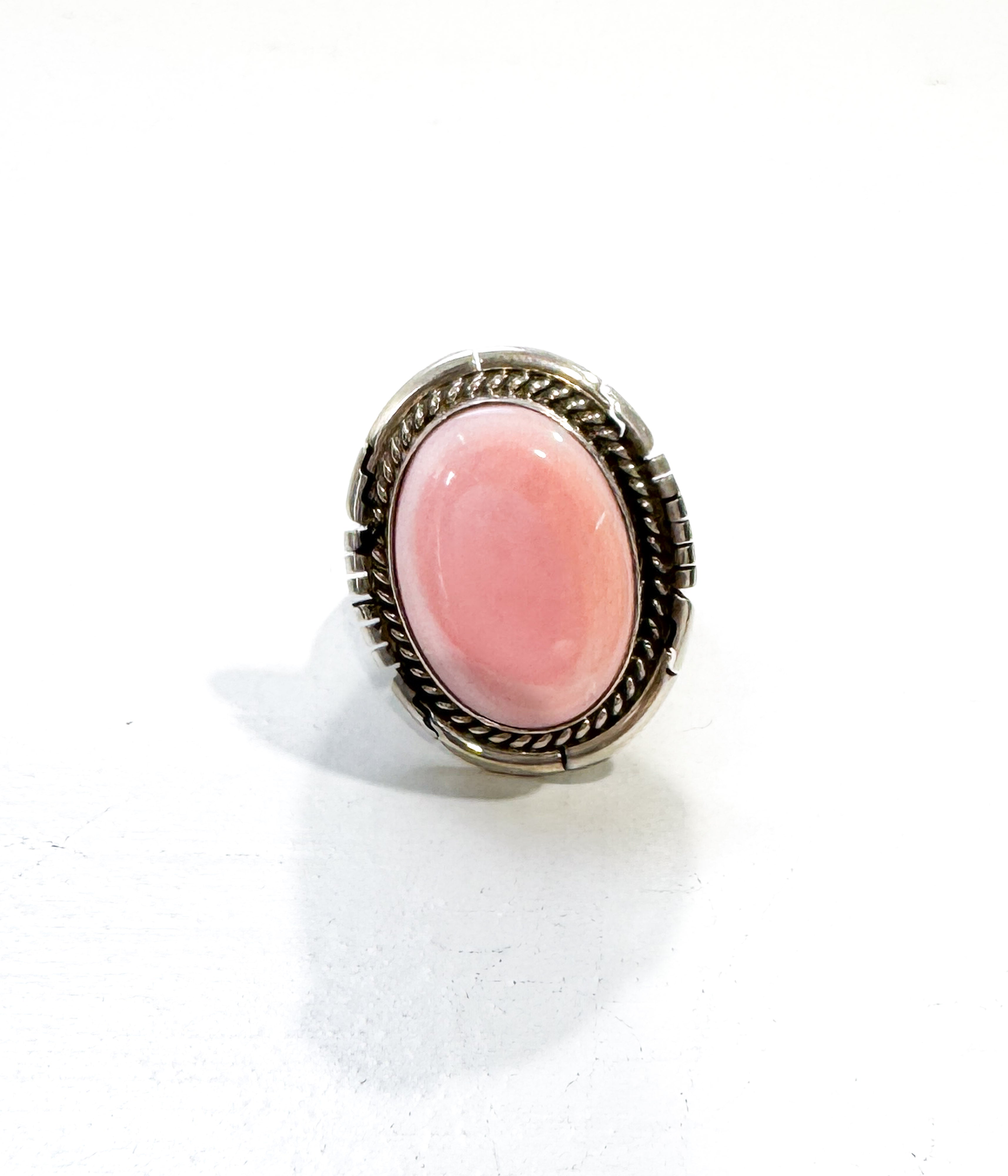 Pink Conch Oval Ring