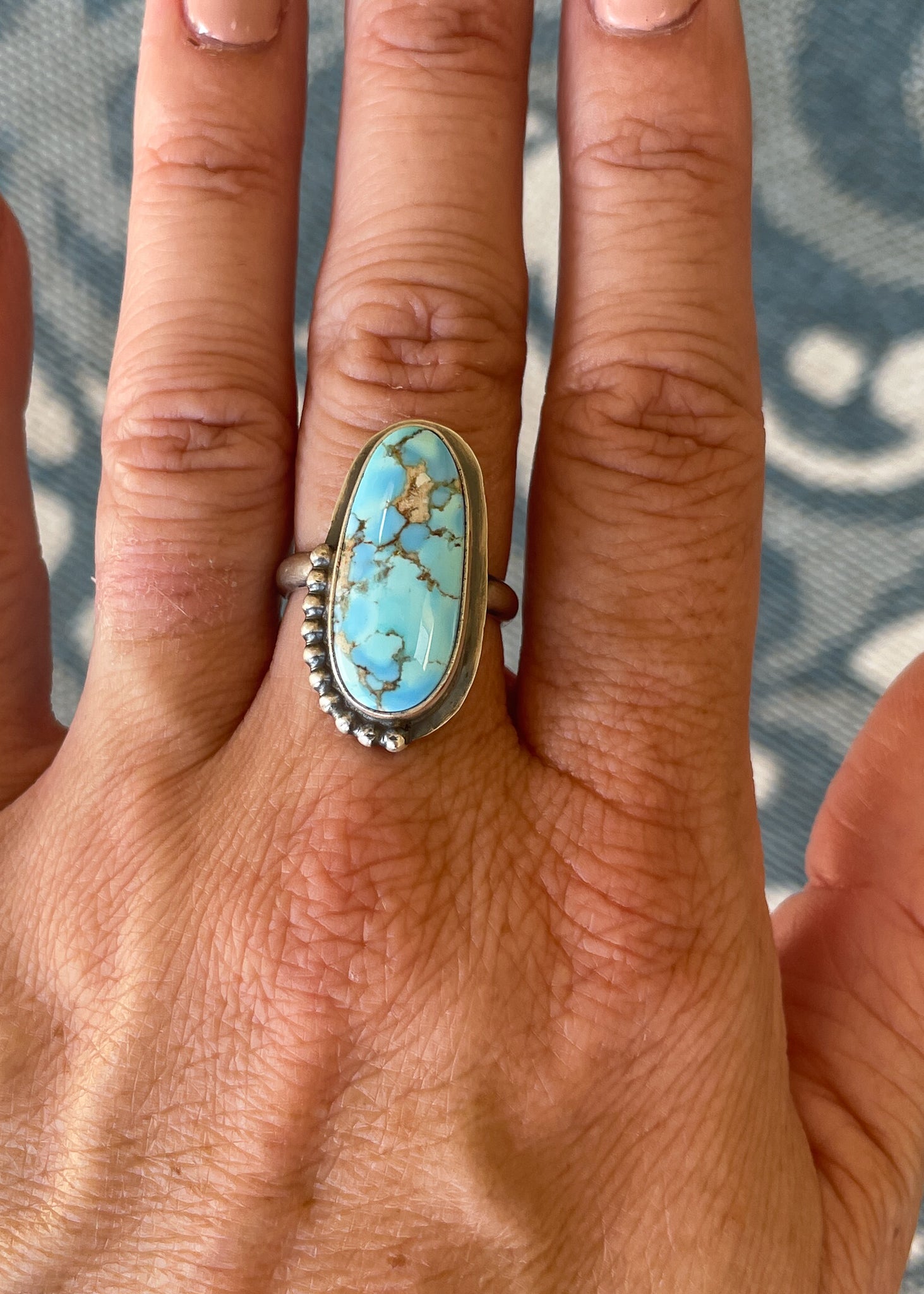 South Valley Golden Hills Turquoise Ring