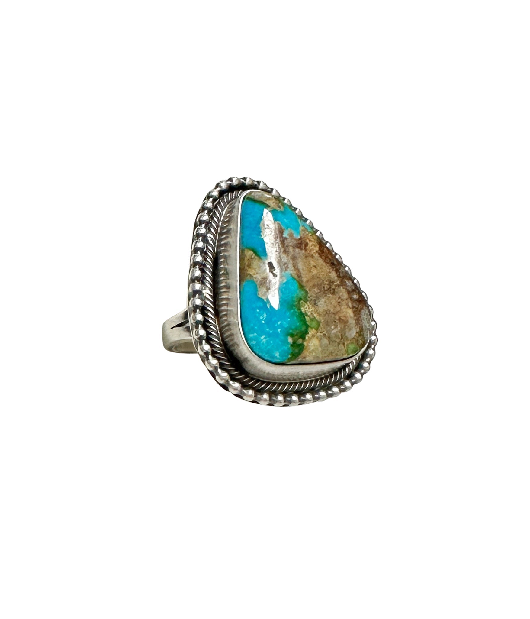 Isleta Large Sonoran Gold Turquoise Ring