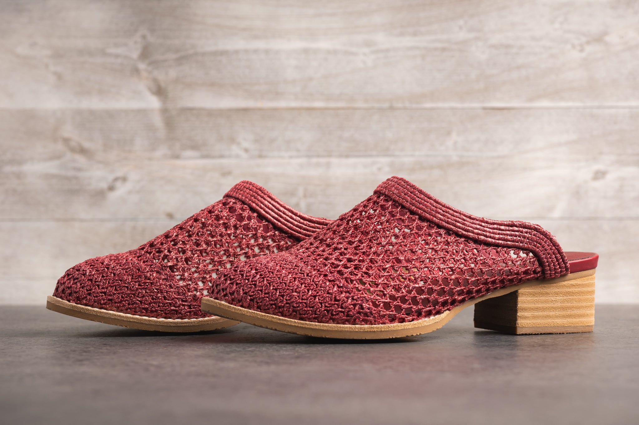 Vision Woven Mule in Berry