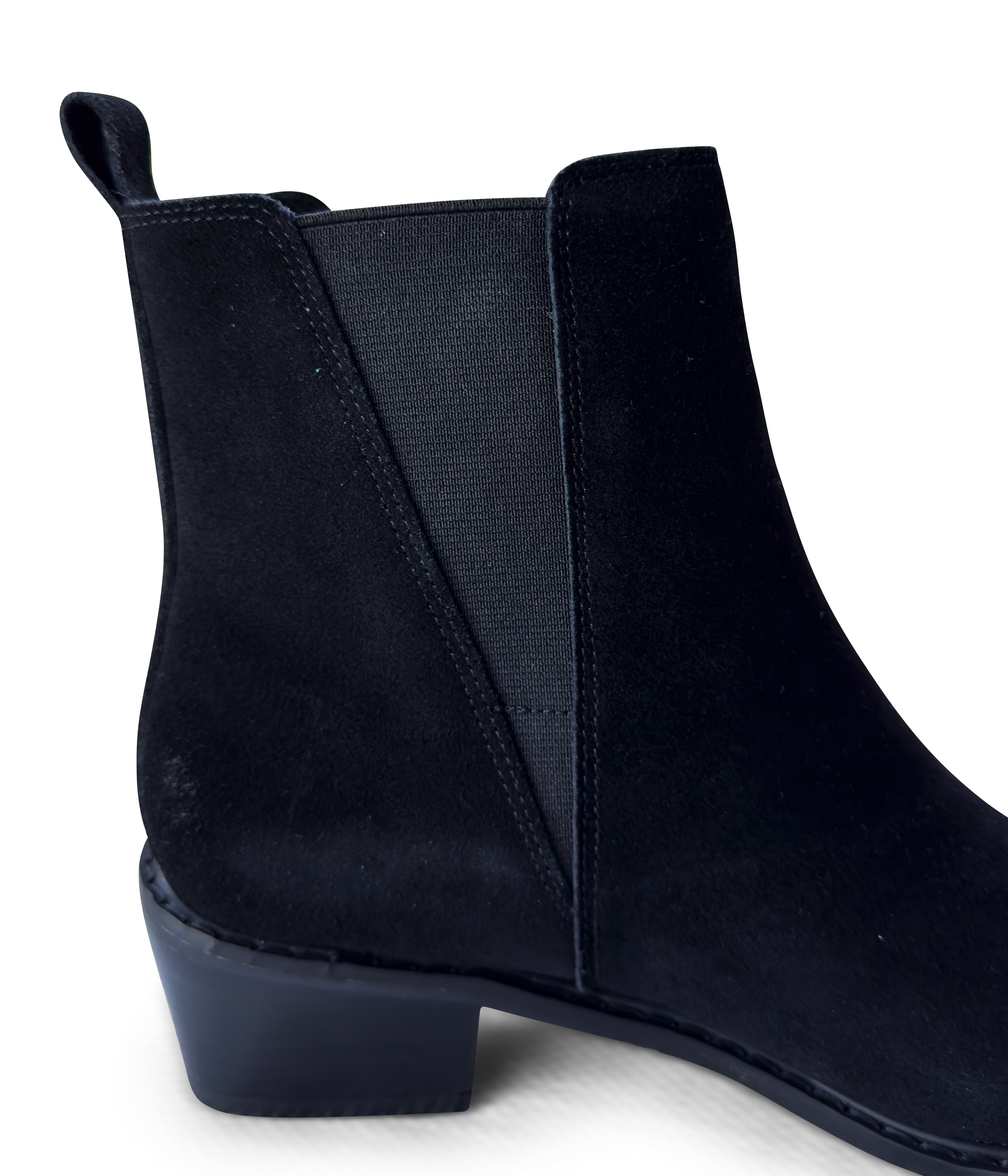 Wylie Suede Ankle Boot in Black - Rural Haze
