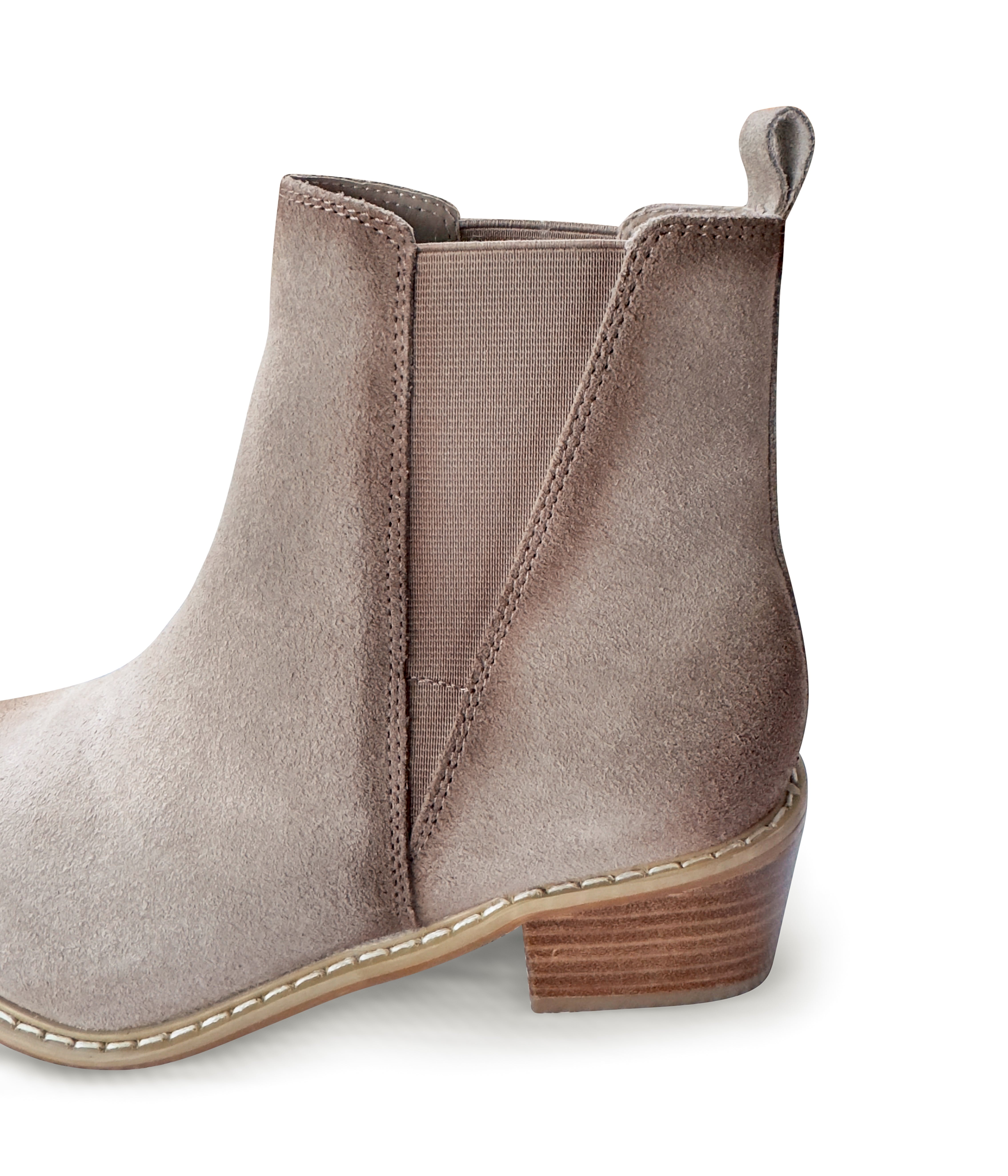 Wylie Suede Ankle Boot in Taupe - Rural Haze