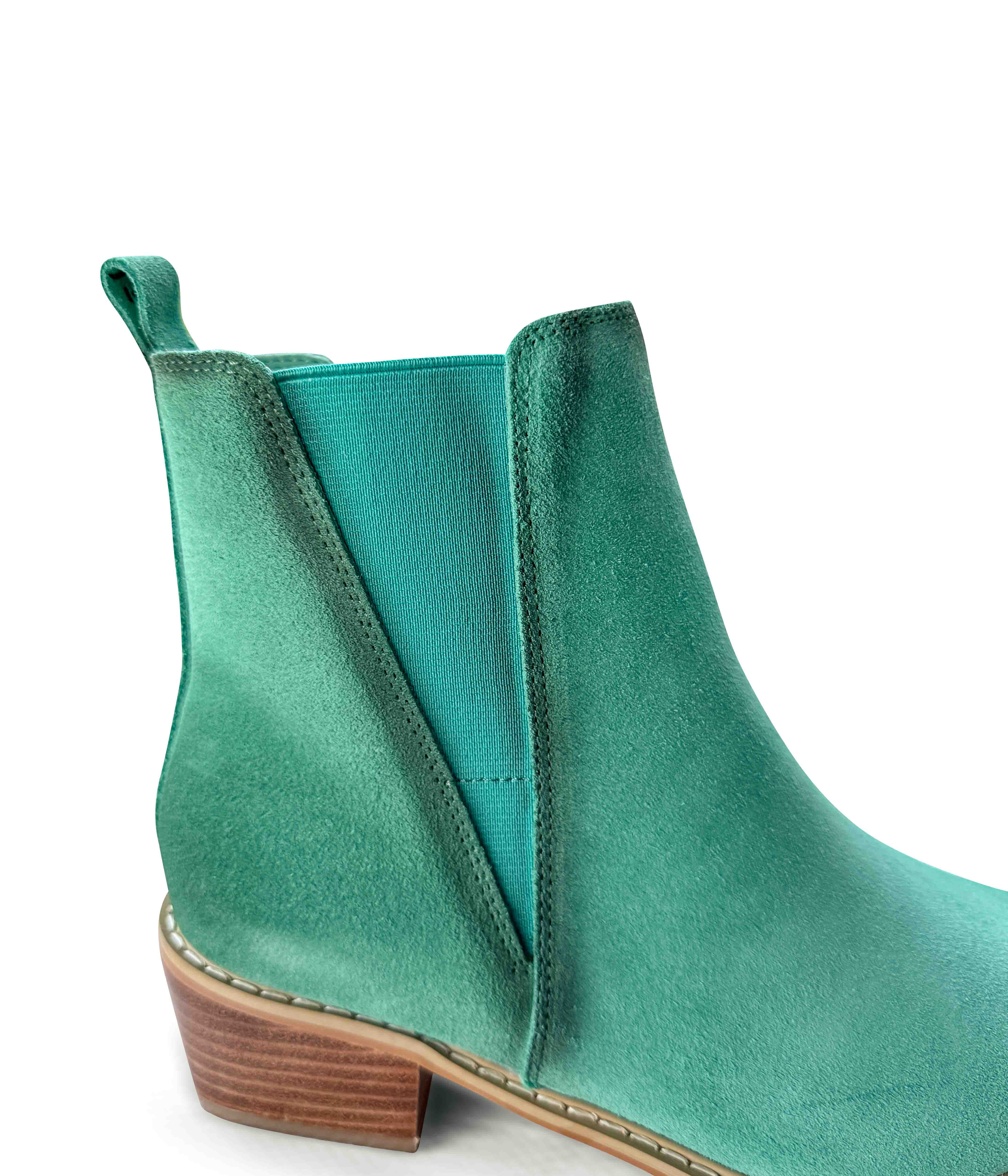 Wylie Suede Ankle Boot in Teal - Rural Haze