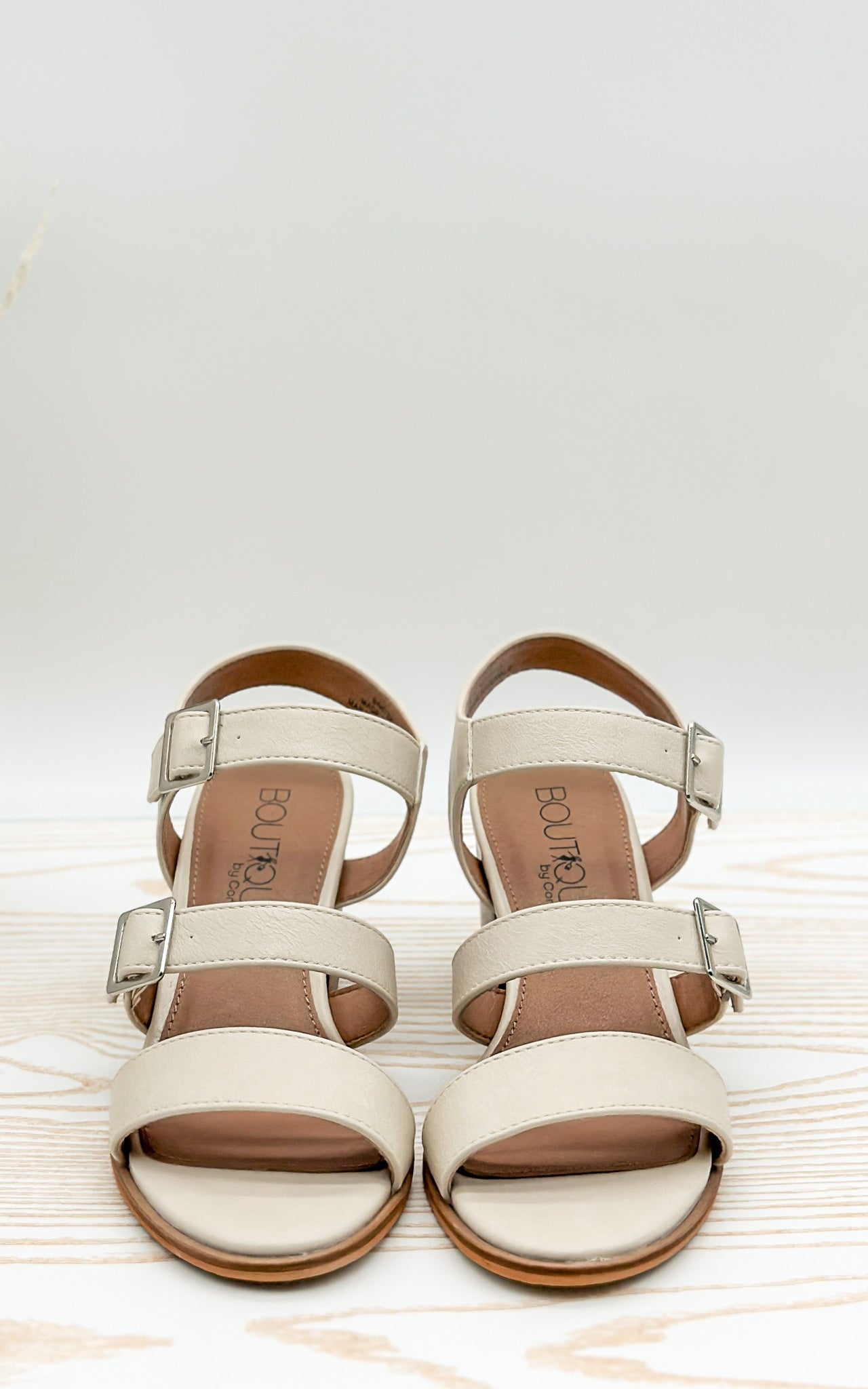 Banter Heeled Sandal in Cream