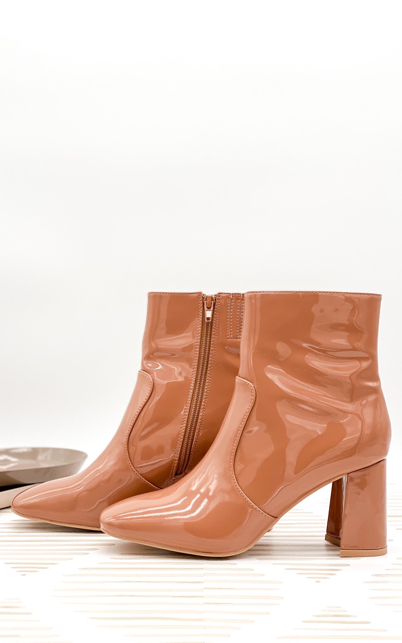 Ketsby Heeled Ankle Boot in Nude - Rural Haze