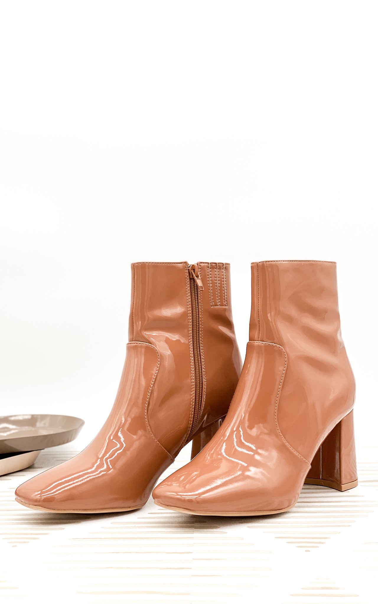 Ketsby Heeled Ankle Boot in Nude - Rural Haze