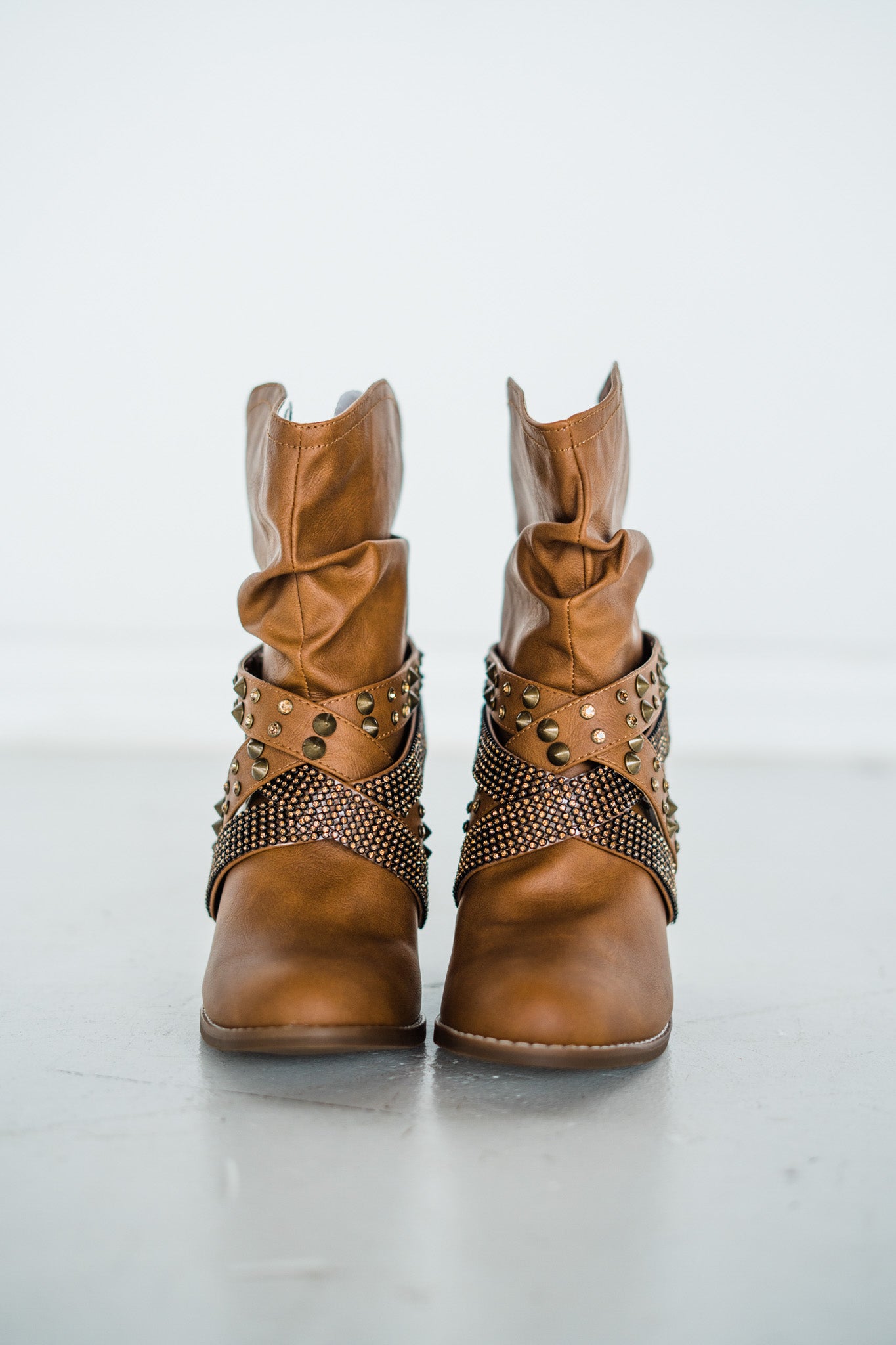 Not Rated Short Change Booties in Tan