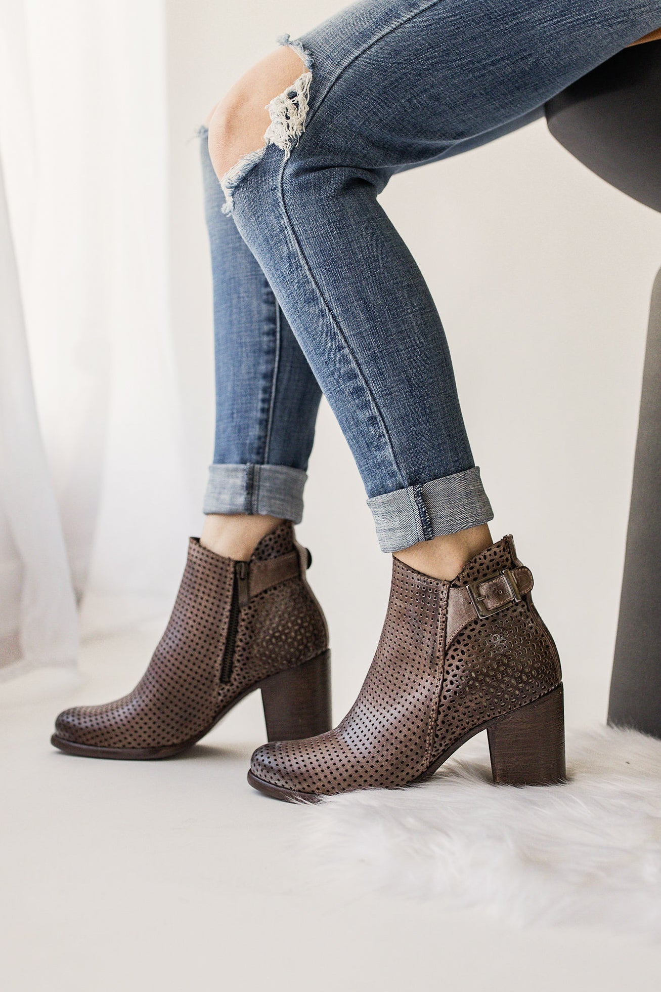 Naughty Monkey Show Stoppa Bootie in Chocolate - Rural Haze