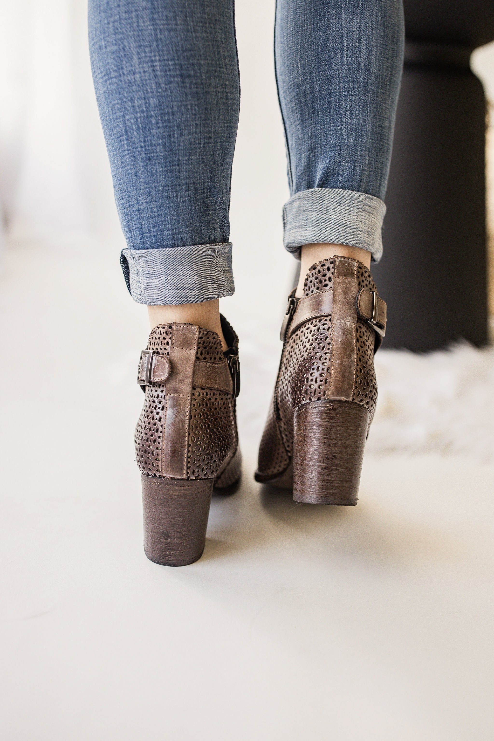 Naughty Monkey Show Stoppa Bootie in Chocolate - Rural Haze