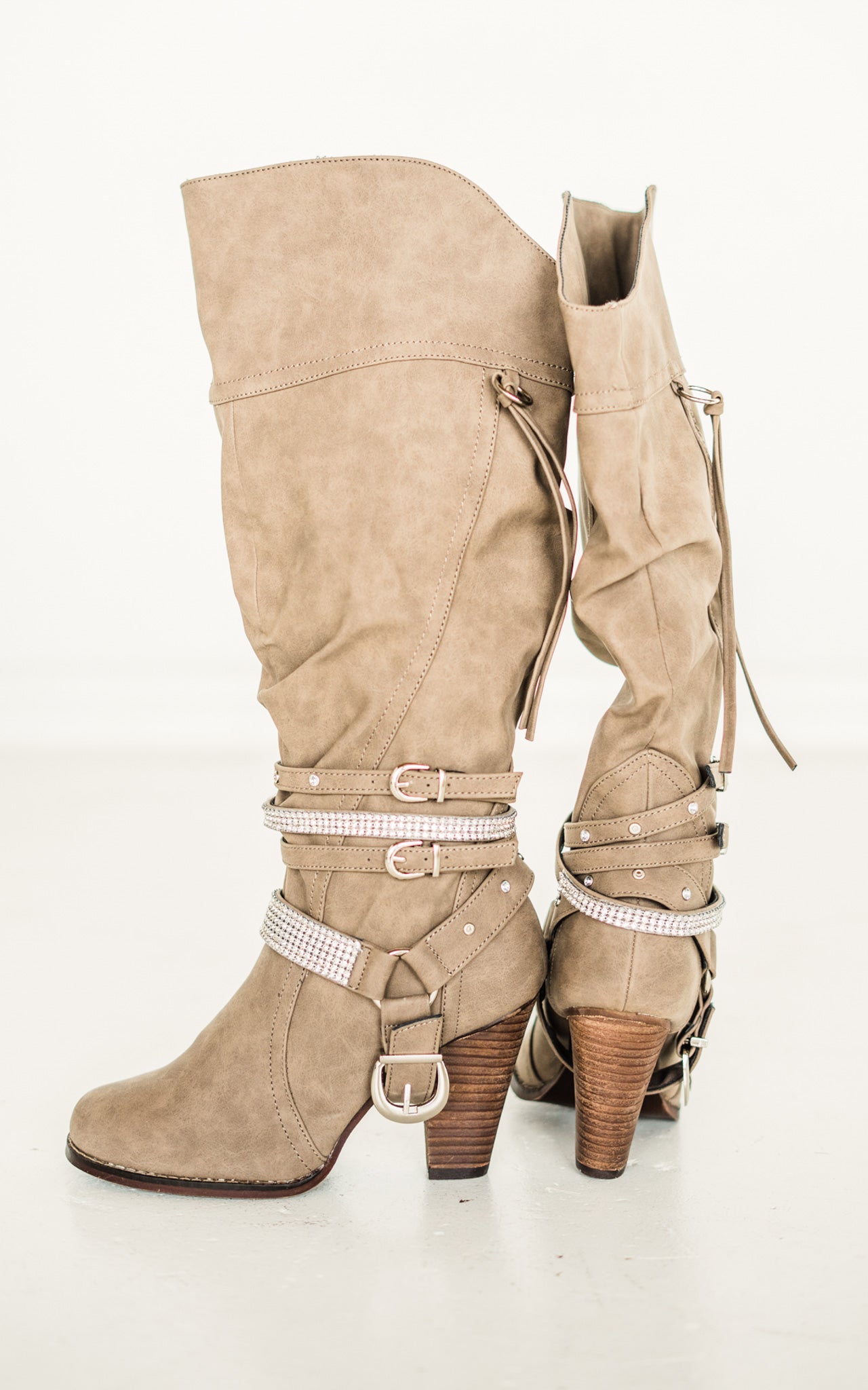 Stacey Boots in Taupe - Rural Haze