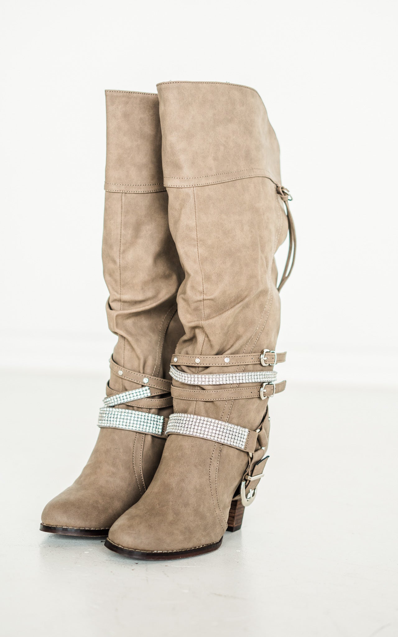 Stacey Boots in Taupe - Rural Haze
